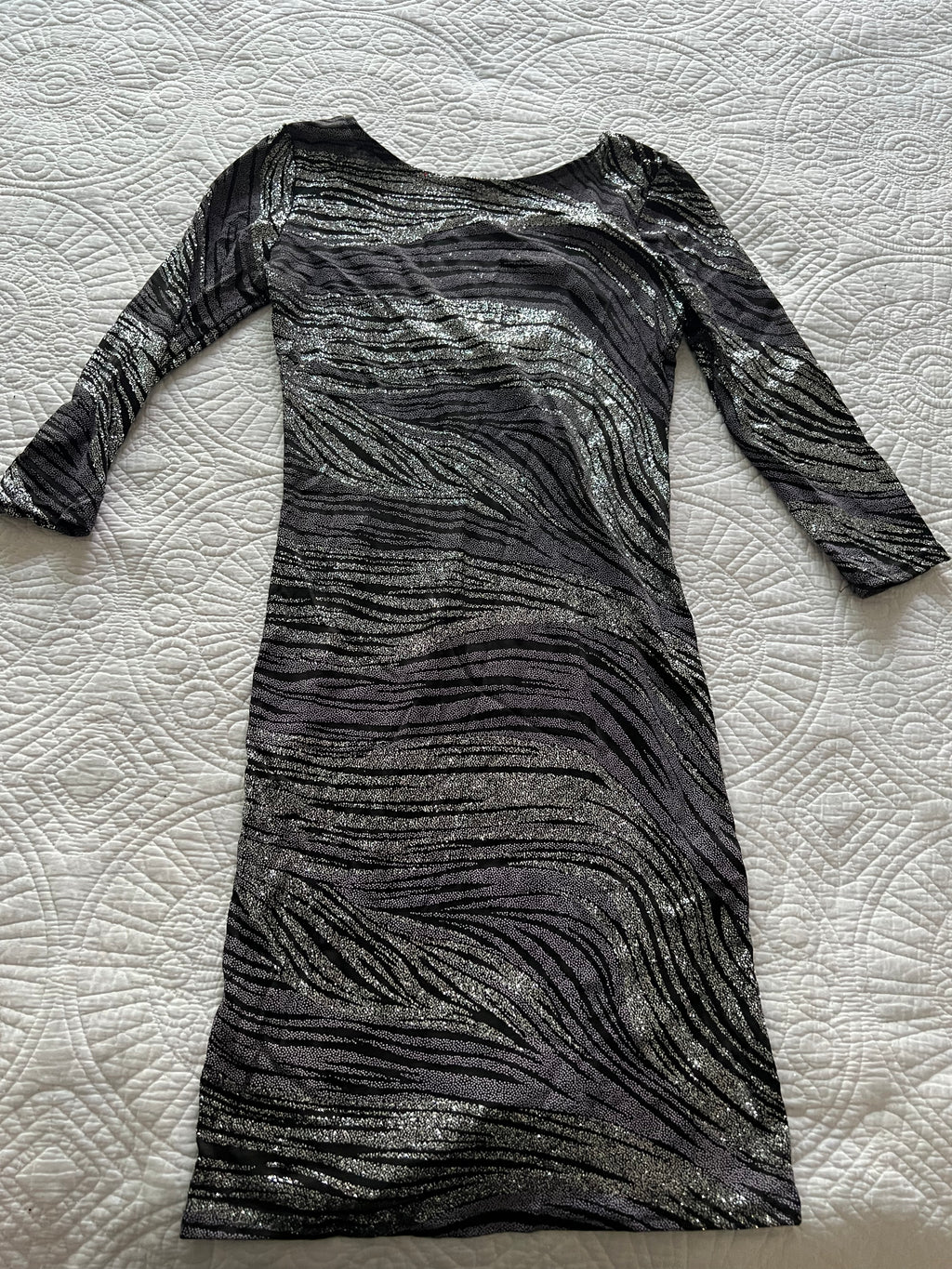 Maille Demoiselle Grey midi dress