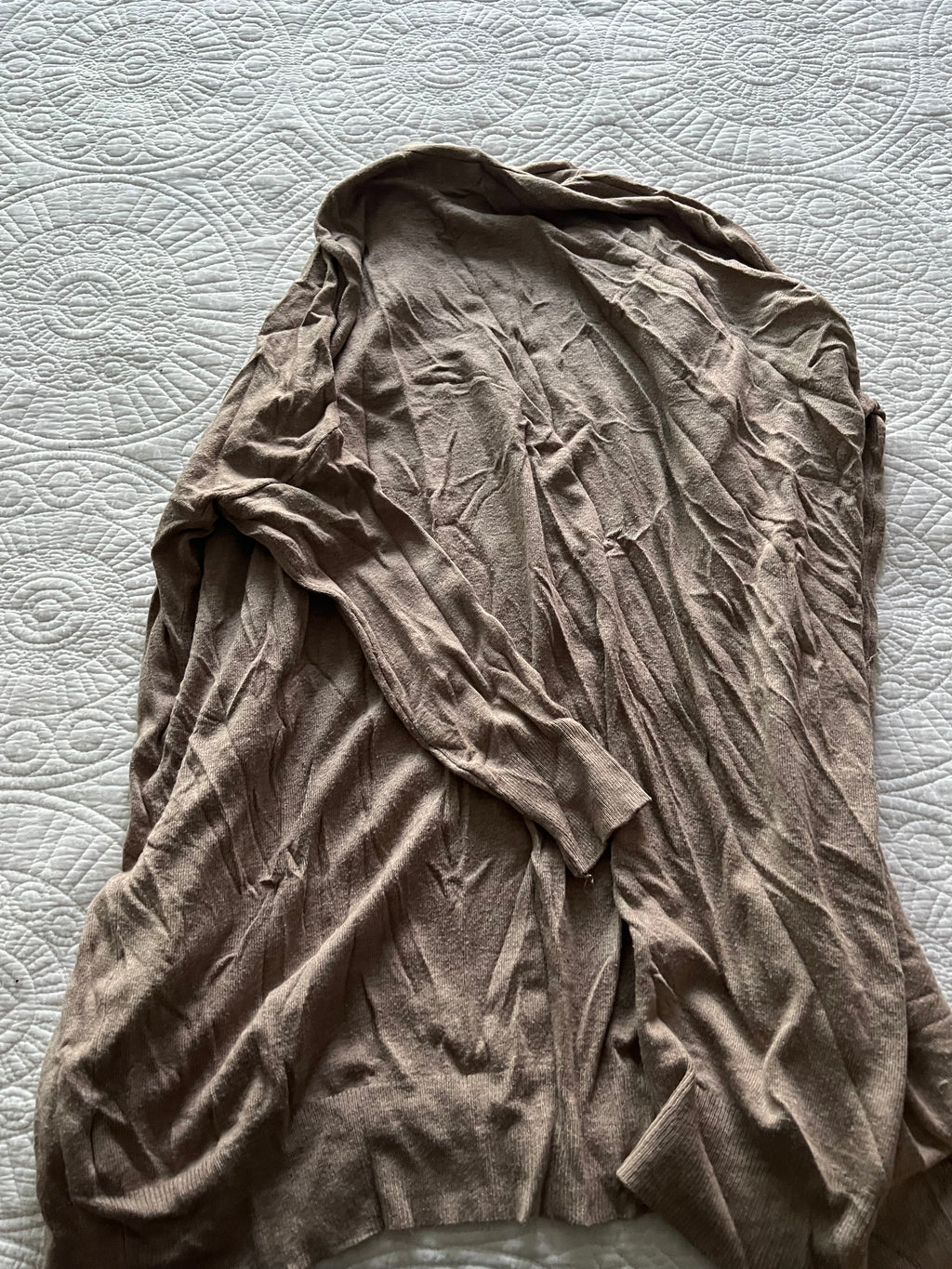 Brown cardigan