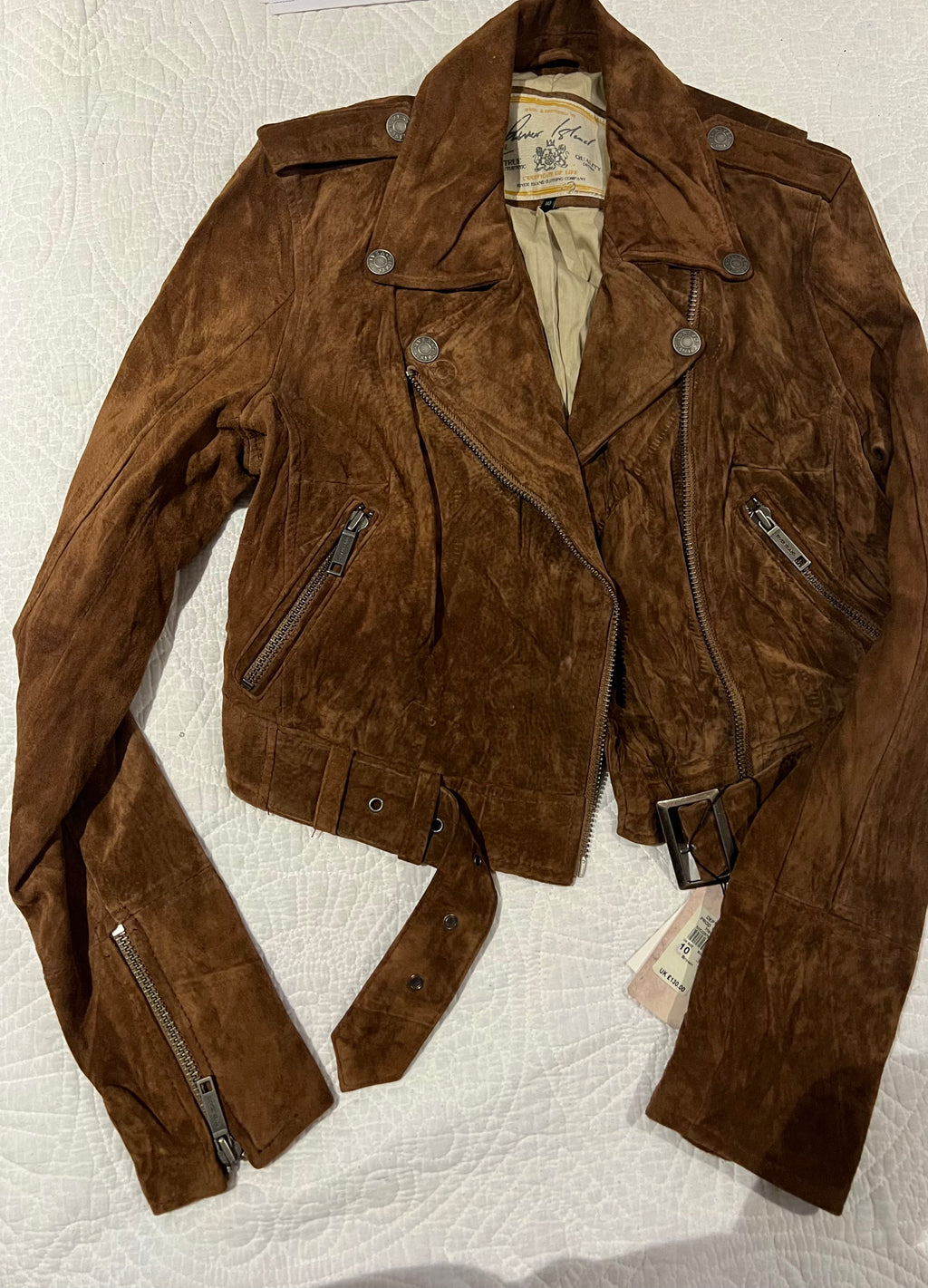 Brown zip up jacket