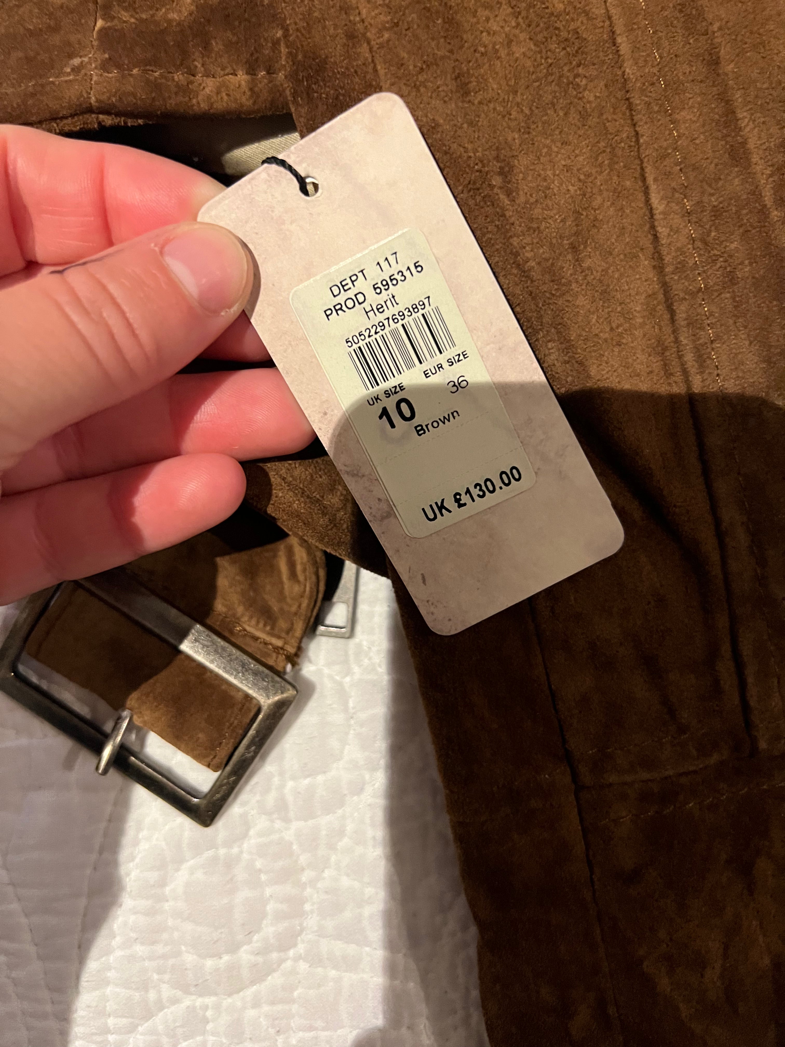 Brown zip up jacket