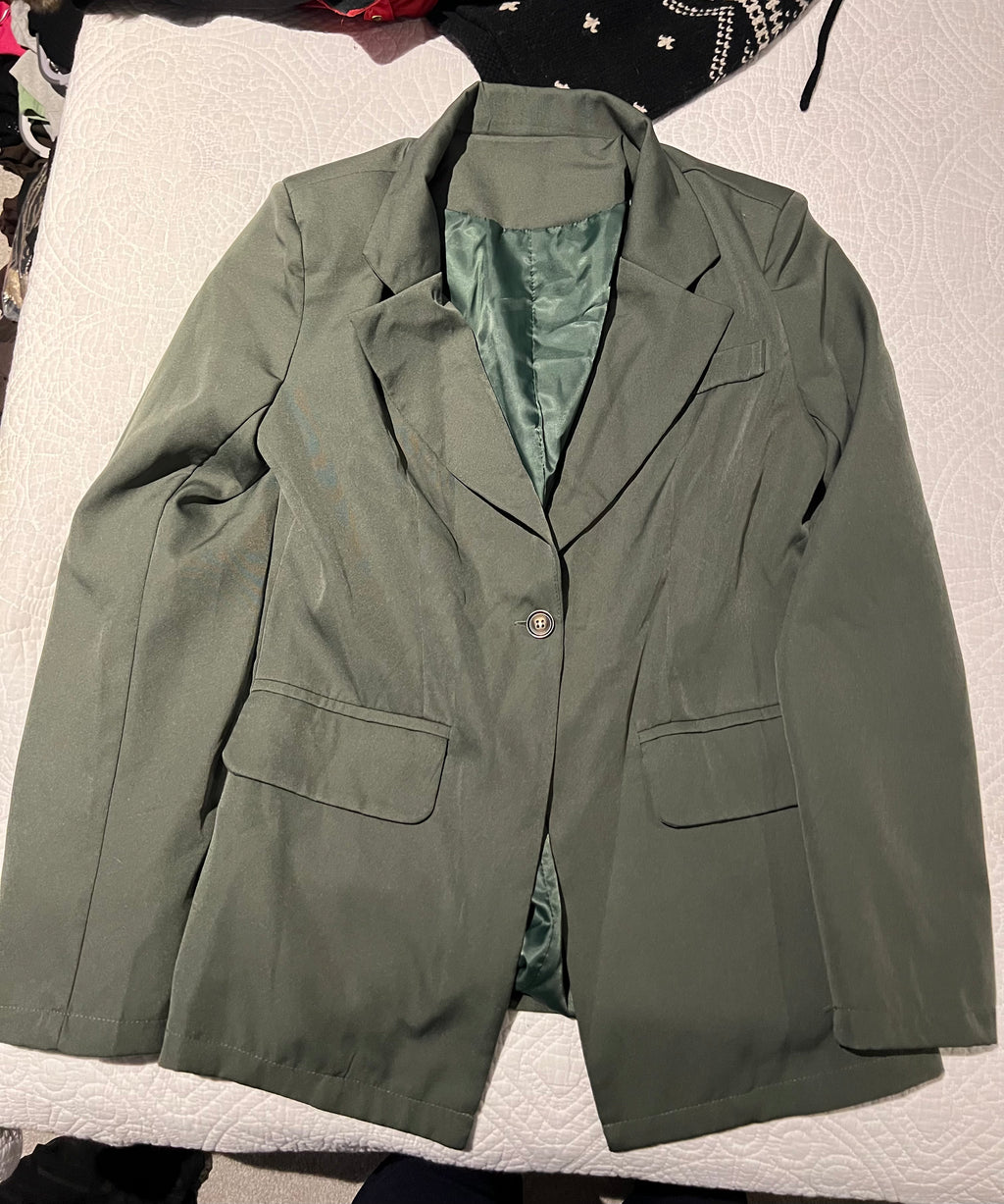 Dark green blazer