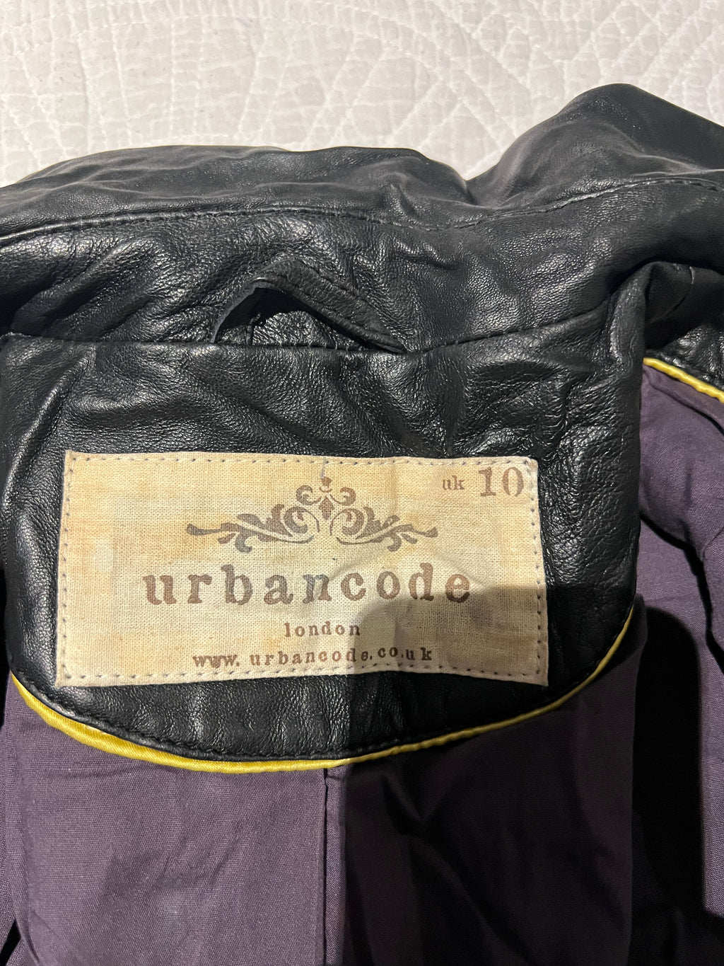 Black faux leather jacket