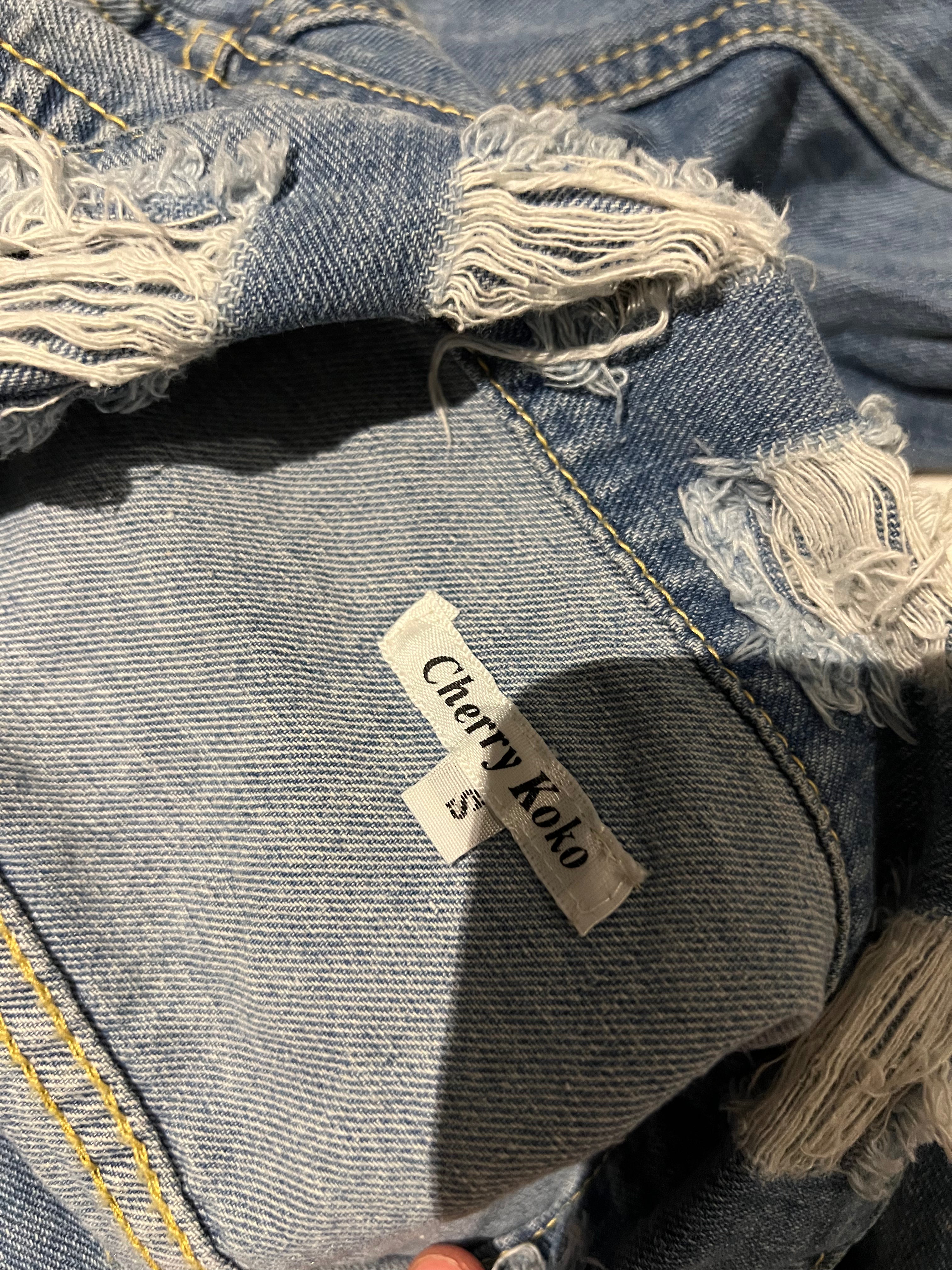 Long denim jacket