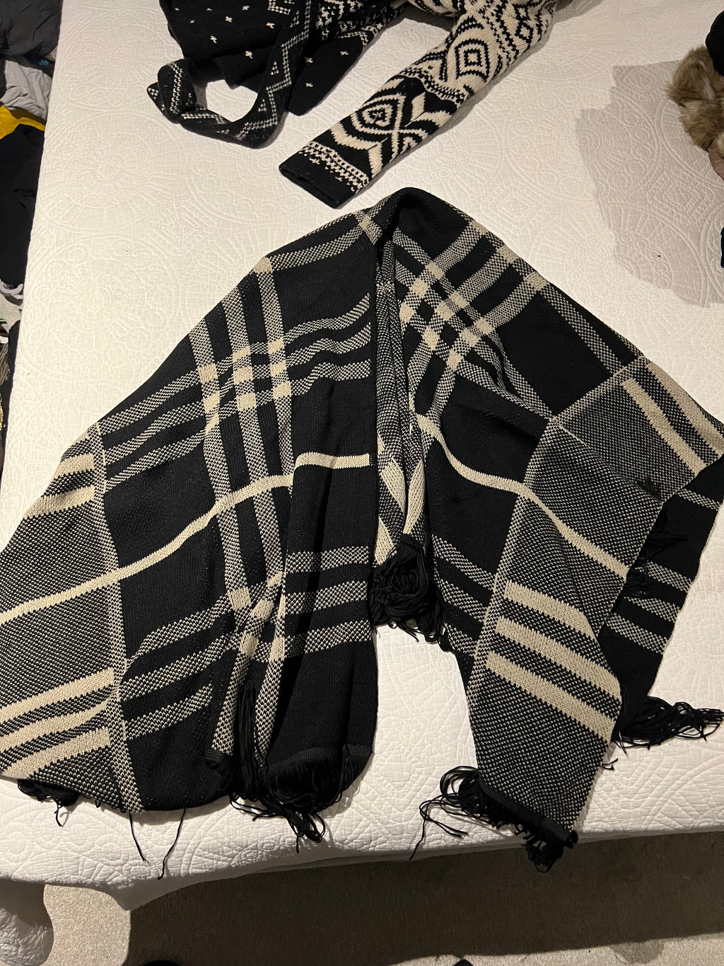 Plaid shawl