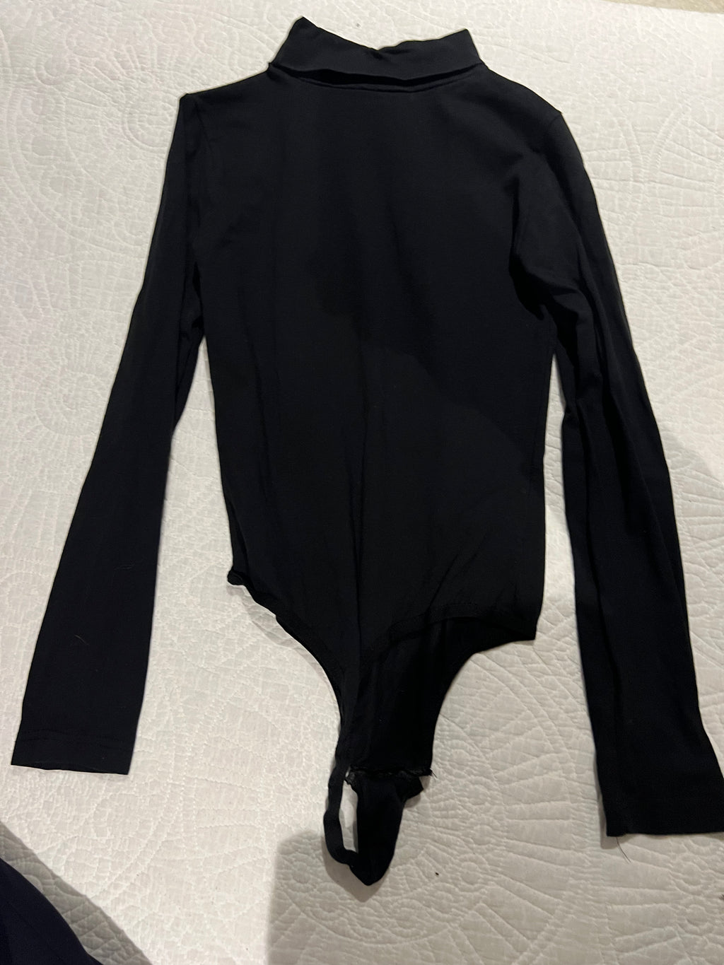 Long sleeve black bodysuit