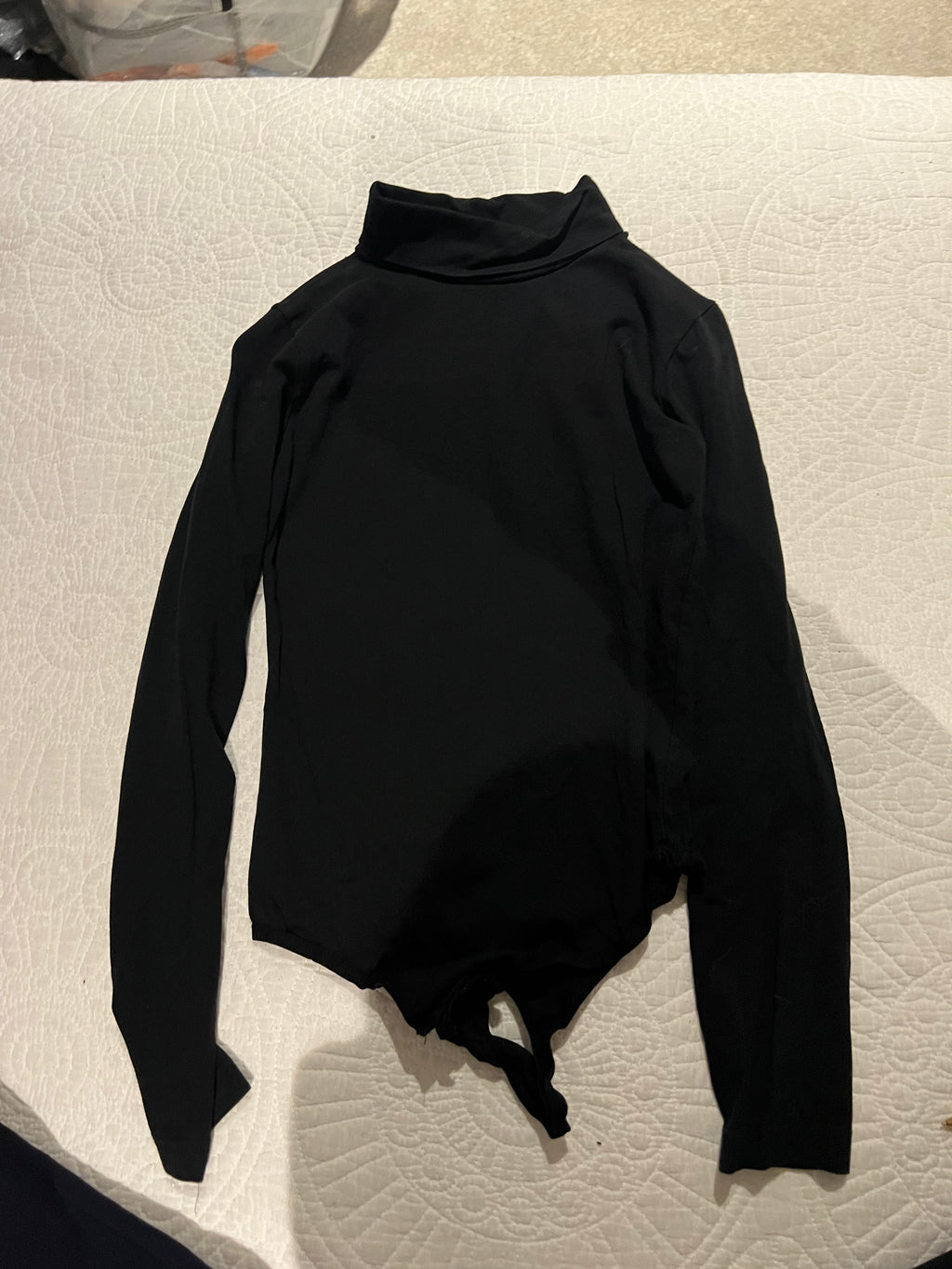 Long sleeve black bodysuit