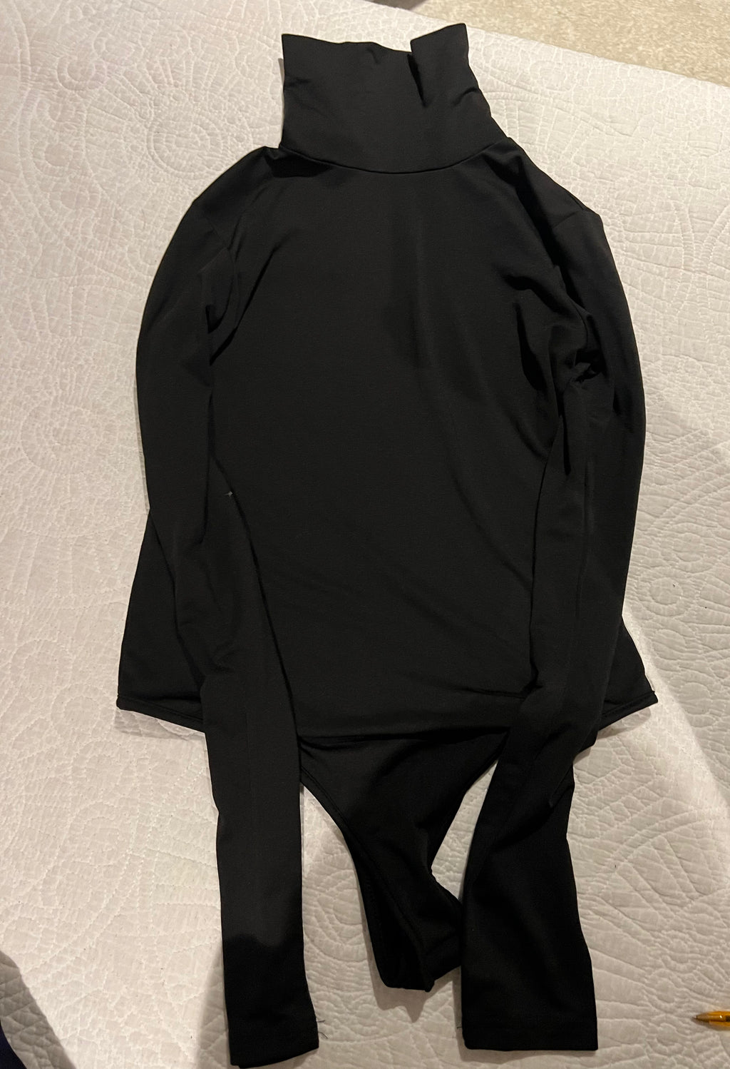 Long sleeve black bodysuit