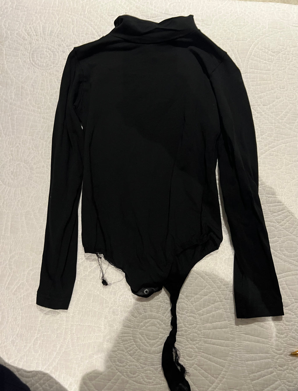 Long sleeve black bodysuit