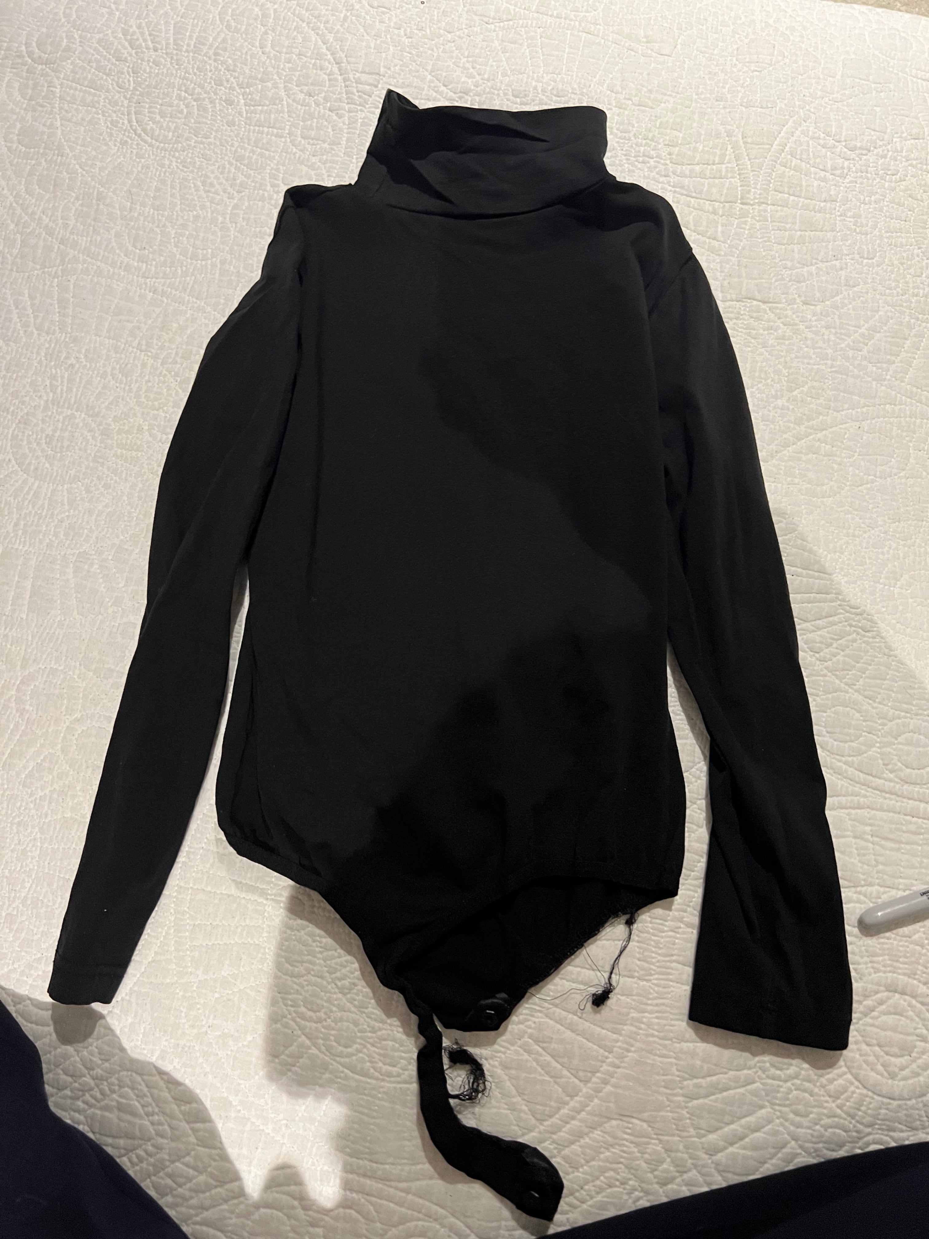 Long sleeve black bodysuit
