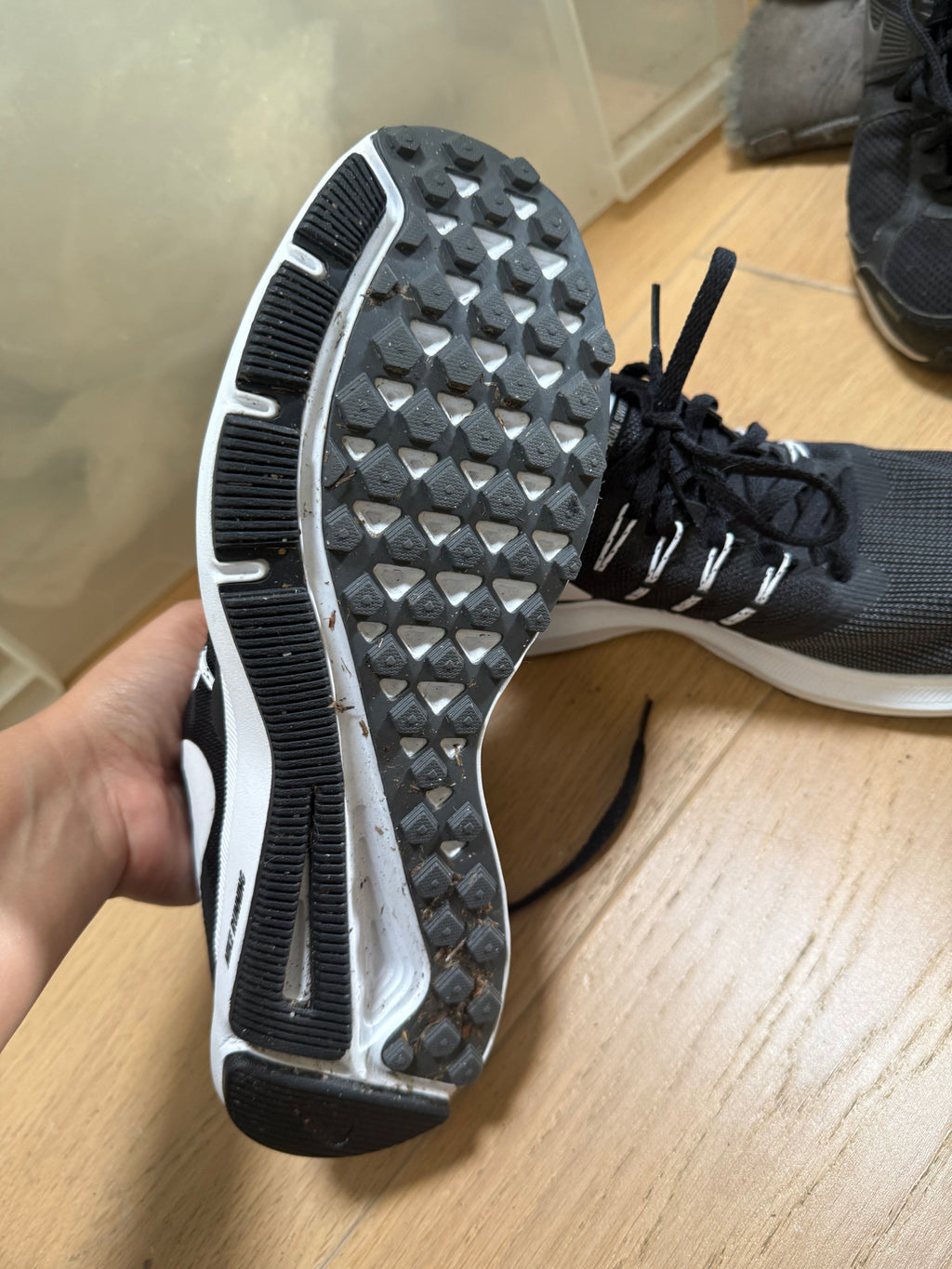 Black & white Nike Fitsole trainers