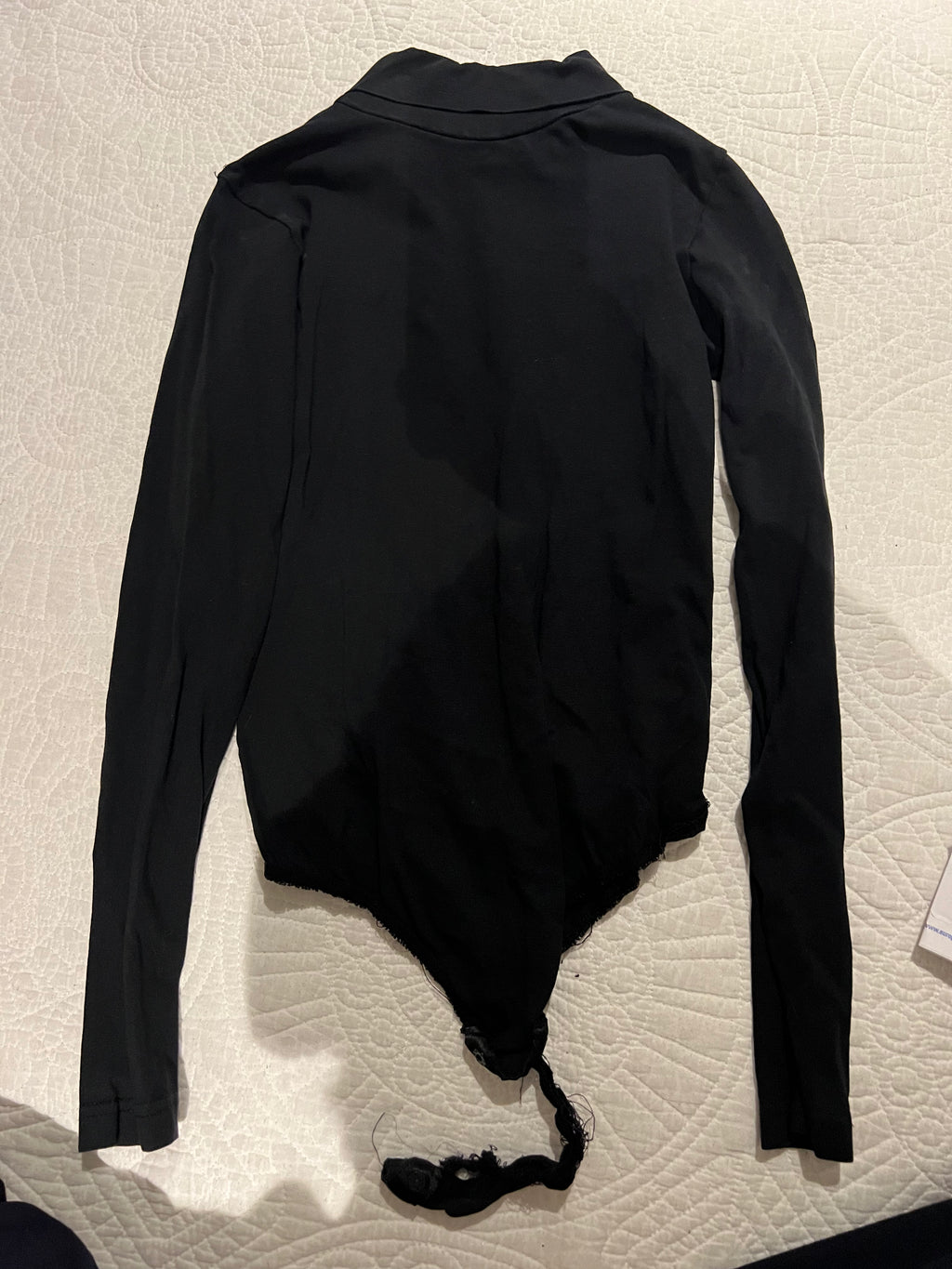 Long sleeve black bodysuit