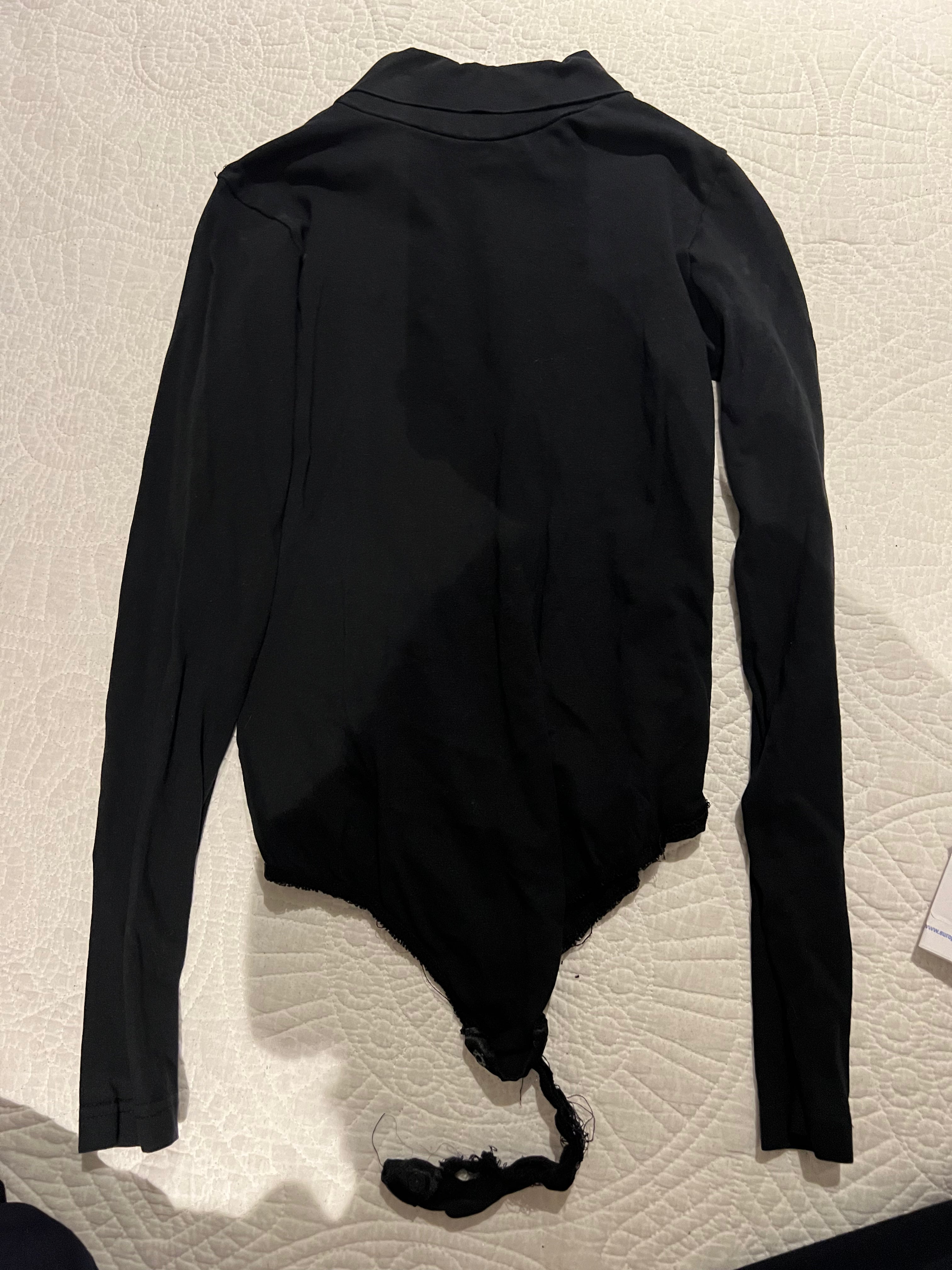 Long sleeve black bodysuit