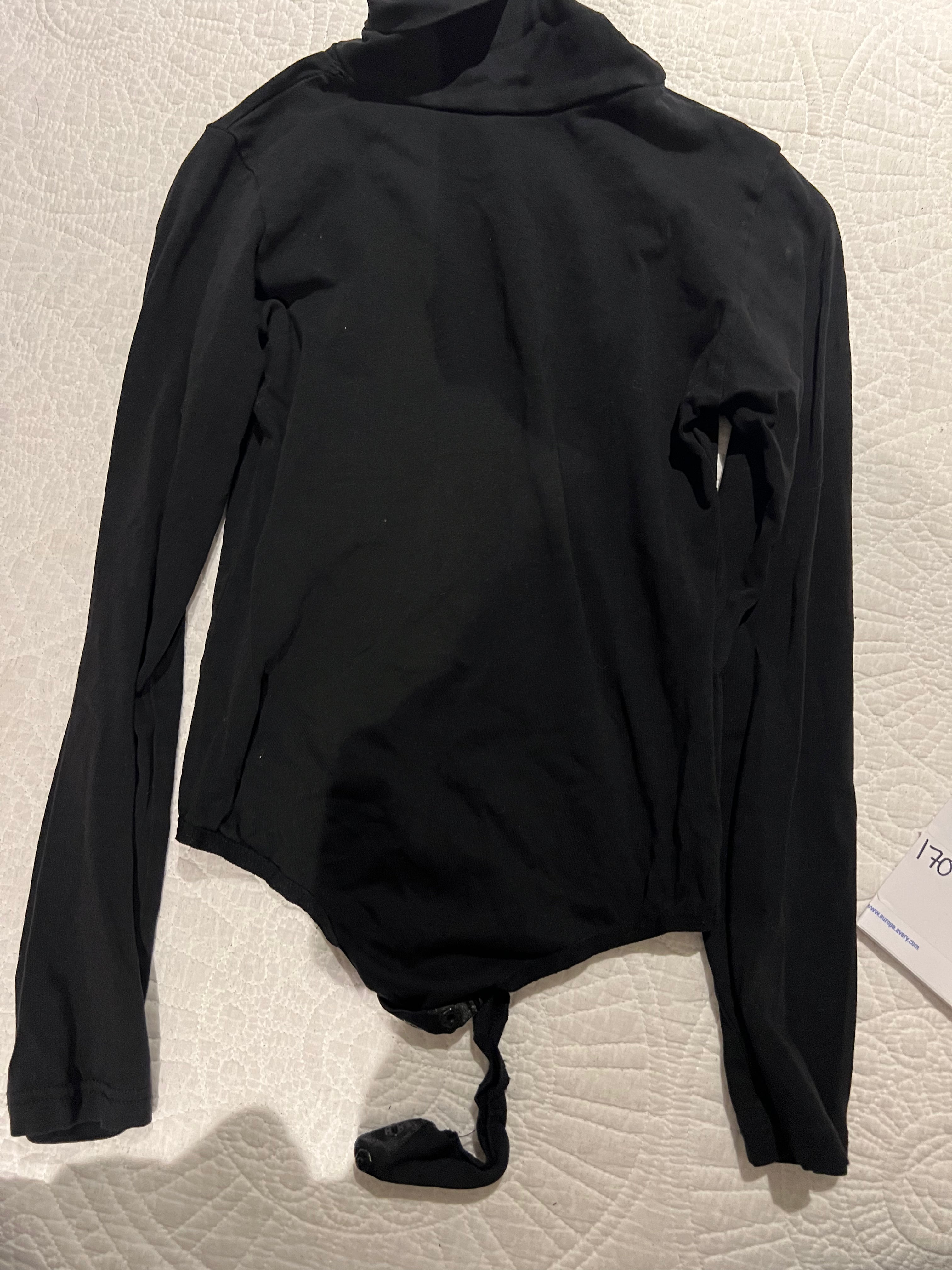 Long sleeve black bodysuit