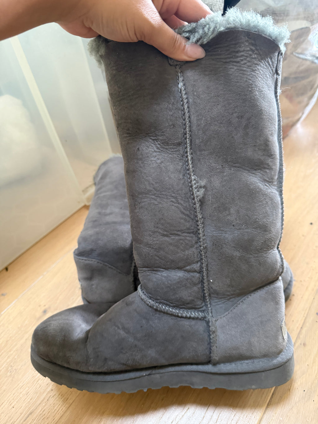 UGG grey high boots