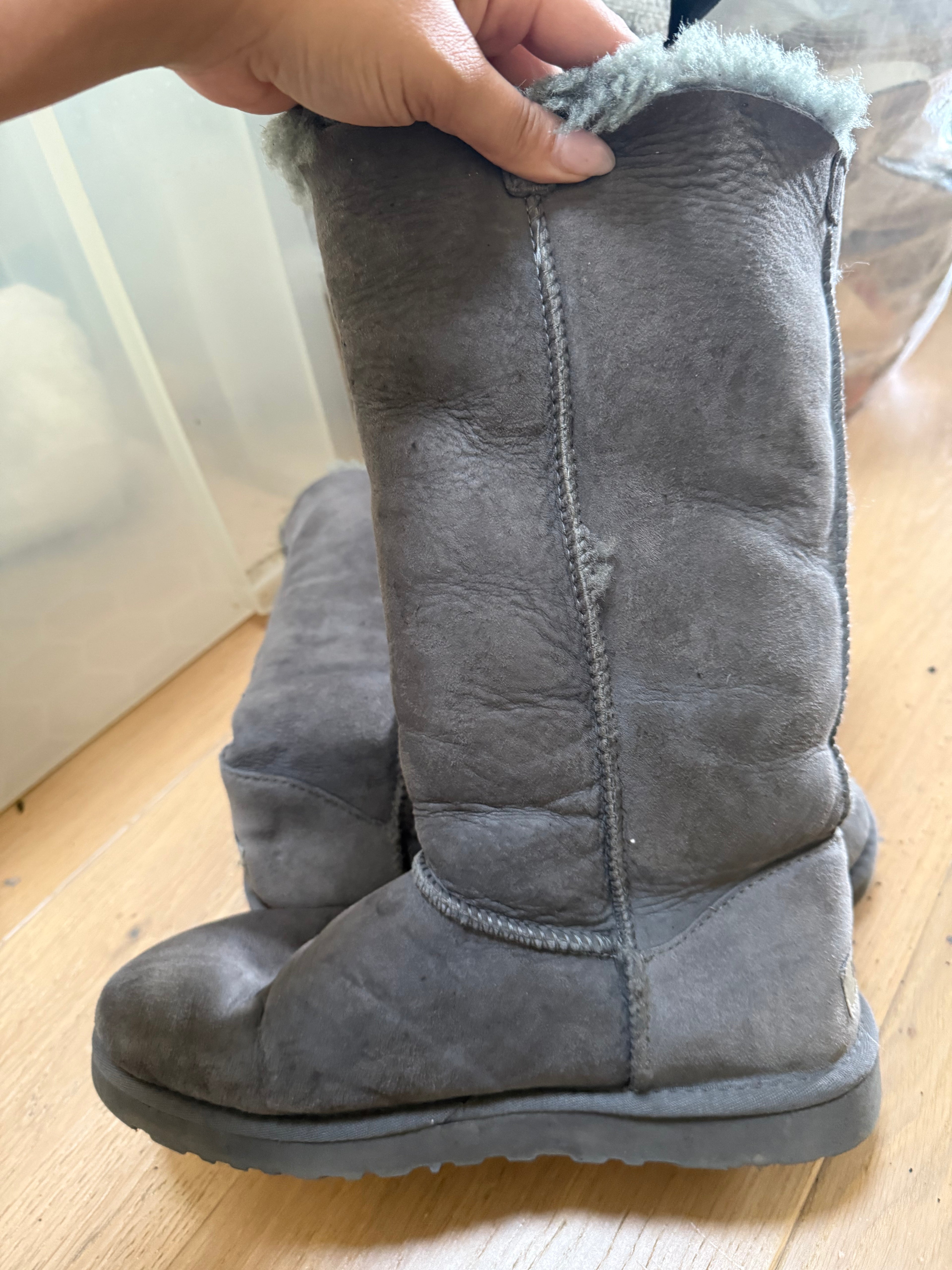 UGG grey high boots
