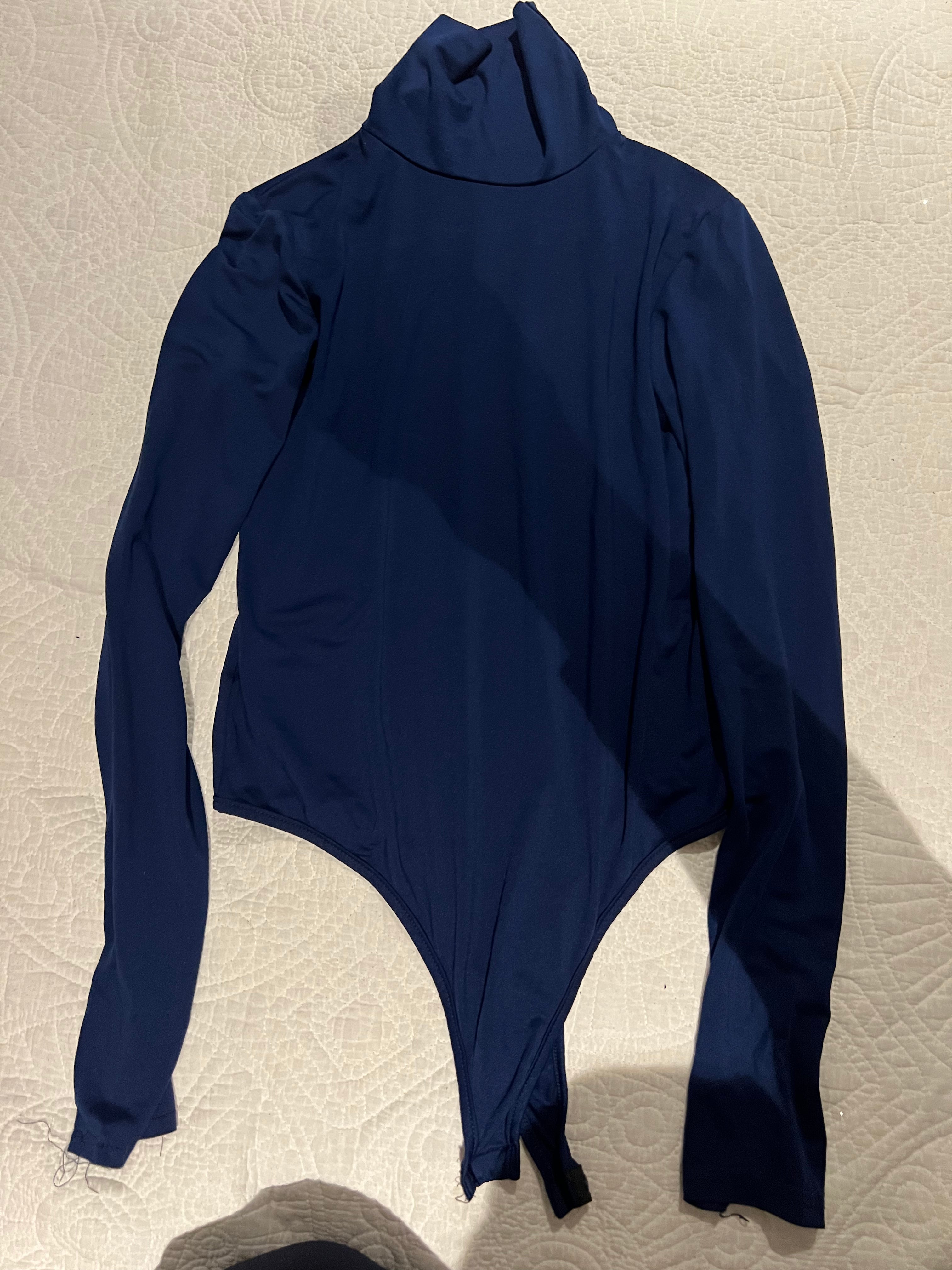Navy turtle neck bodysuit