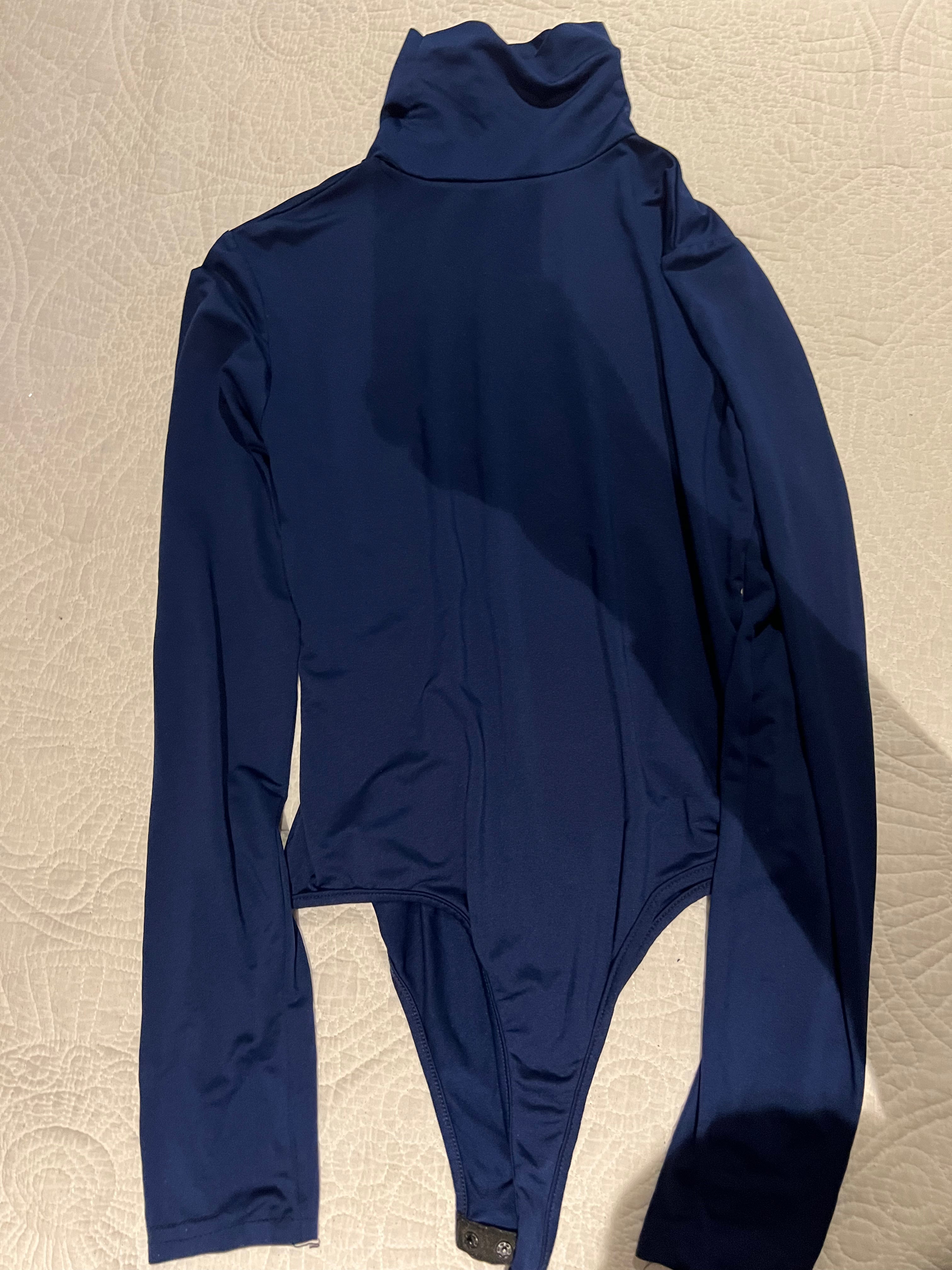 Navy turtle neck bodysuit