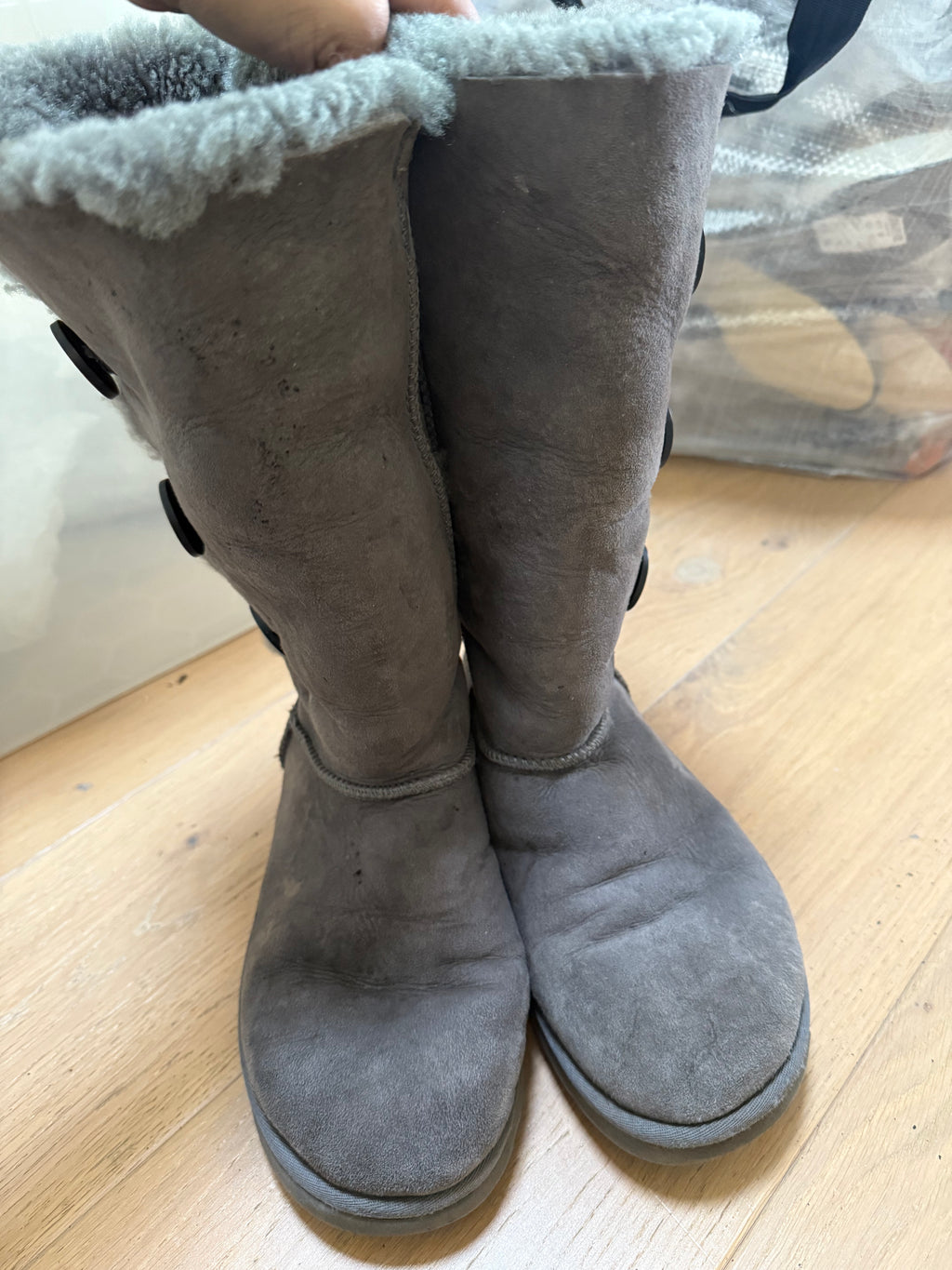 UGG grey high boots