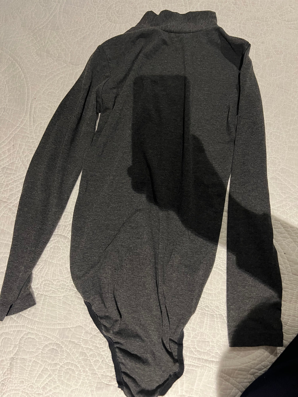 Grey turtle neck bodysuit