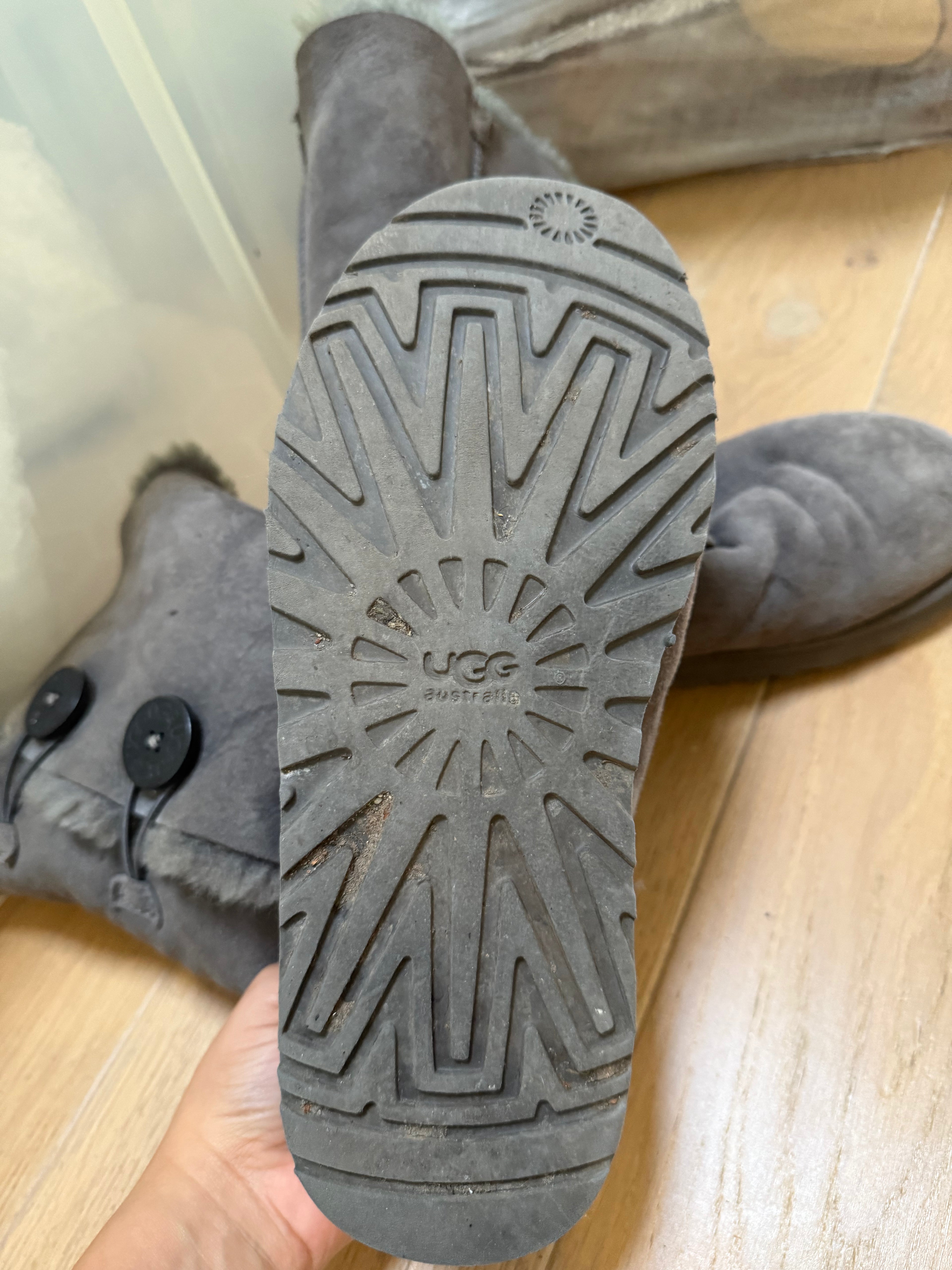 UGG grey high boots