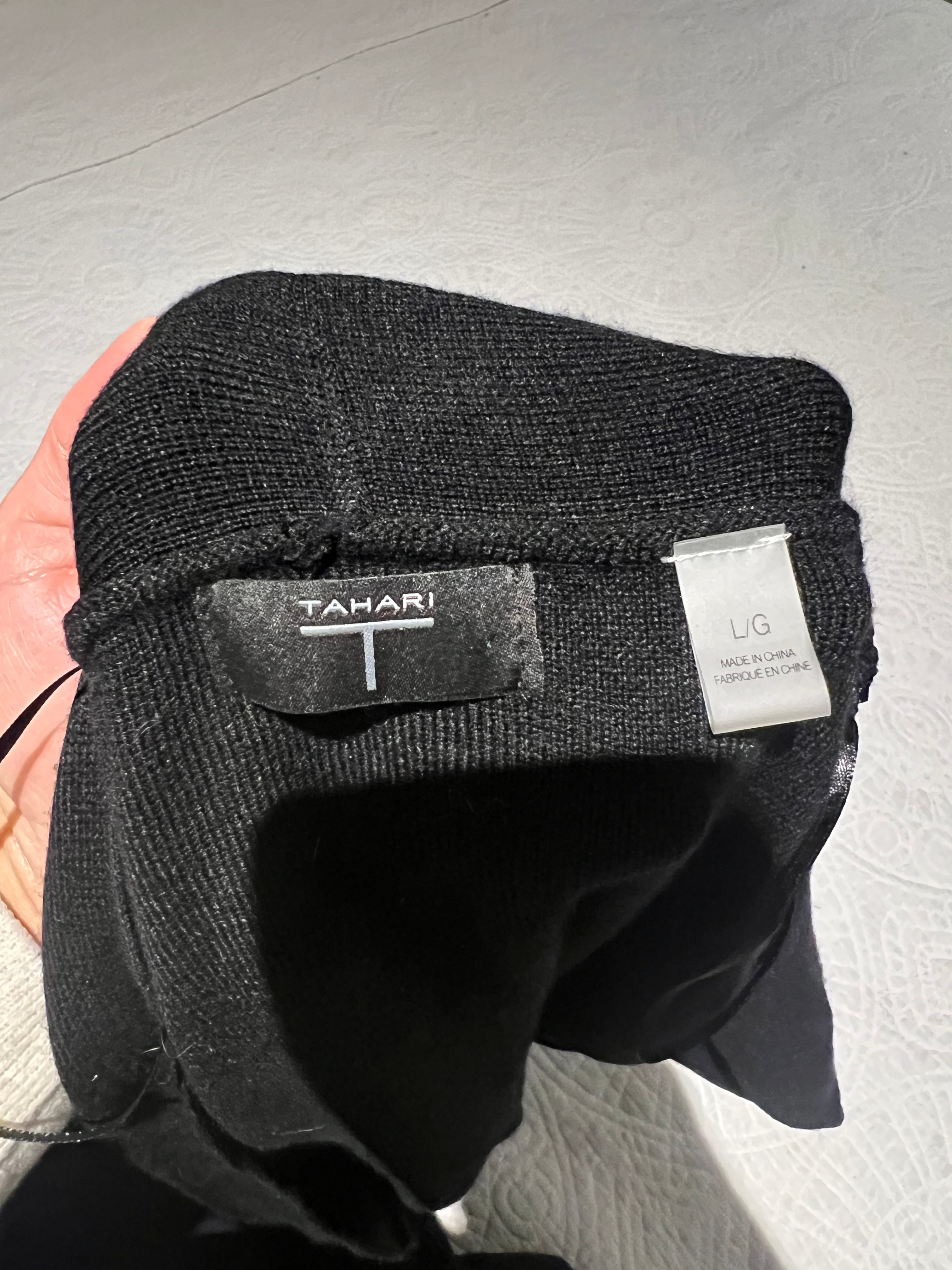 Black sleeveless cardigan