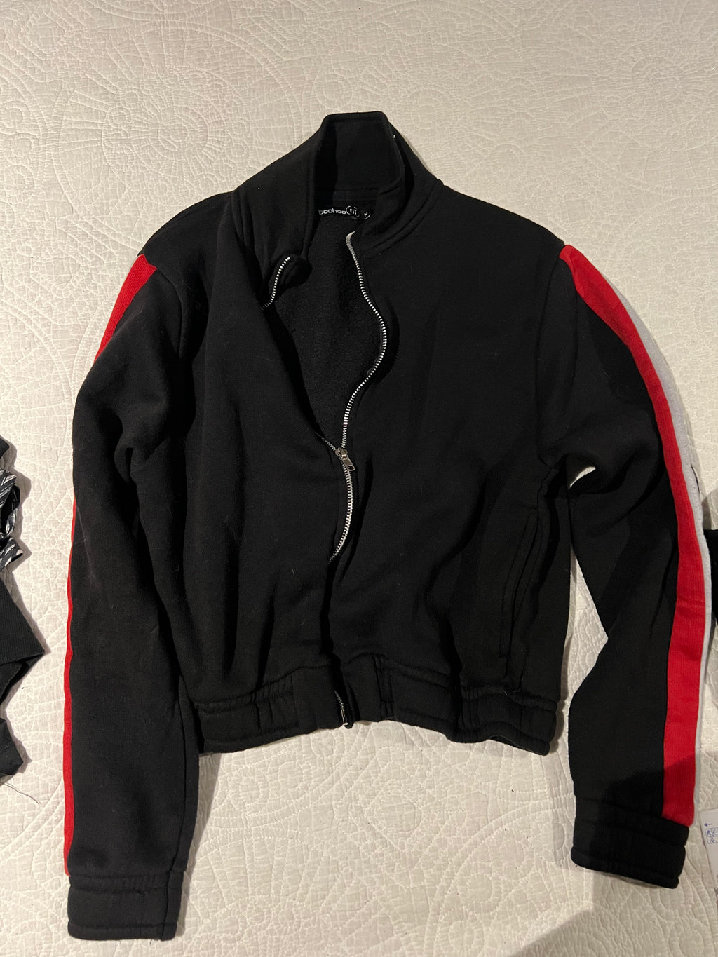 Black zip up jacket