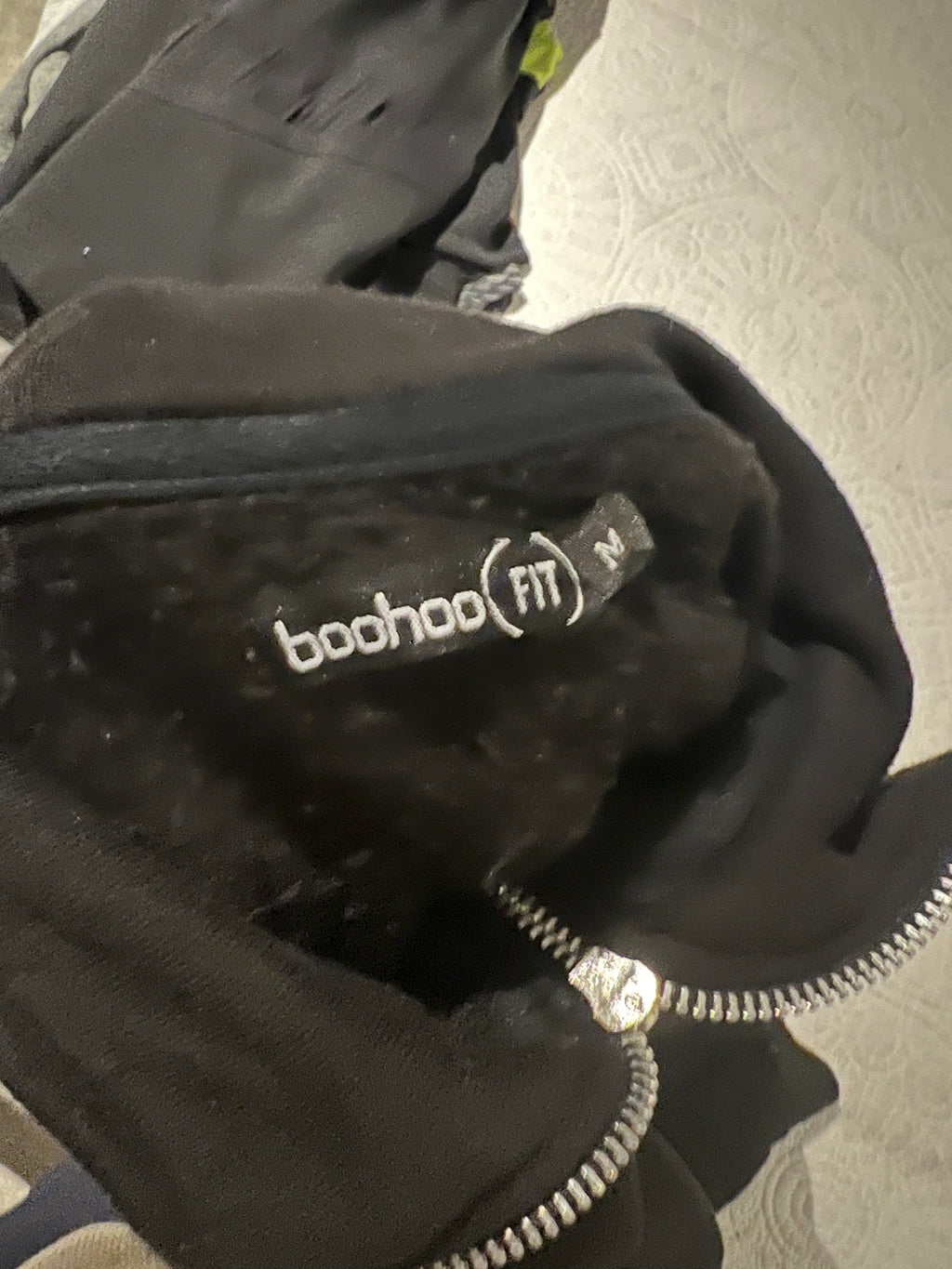 Black zip up jacket