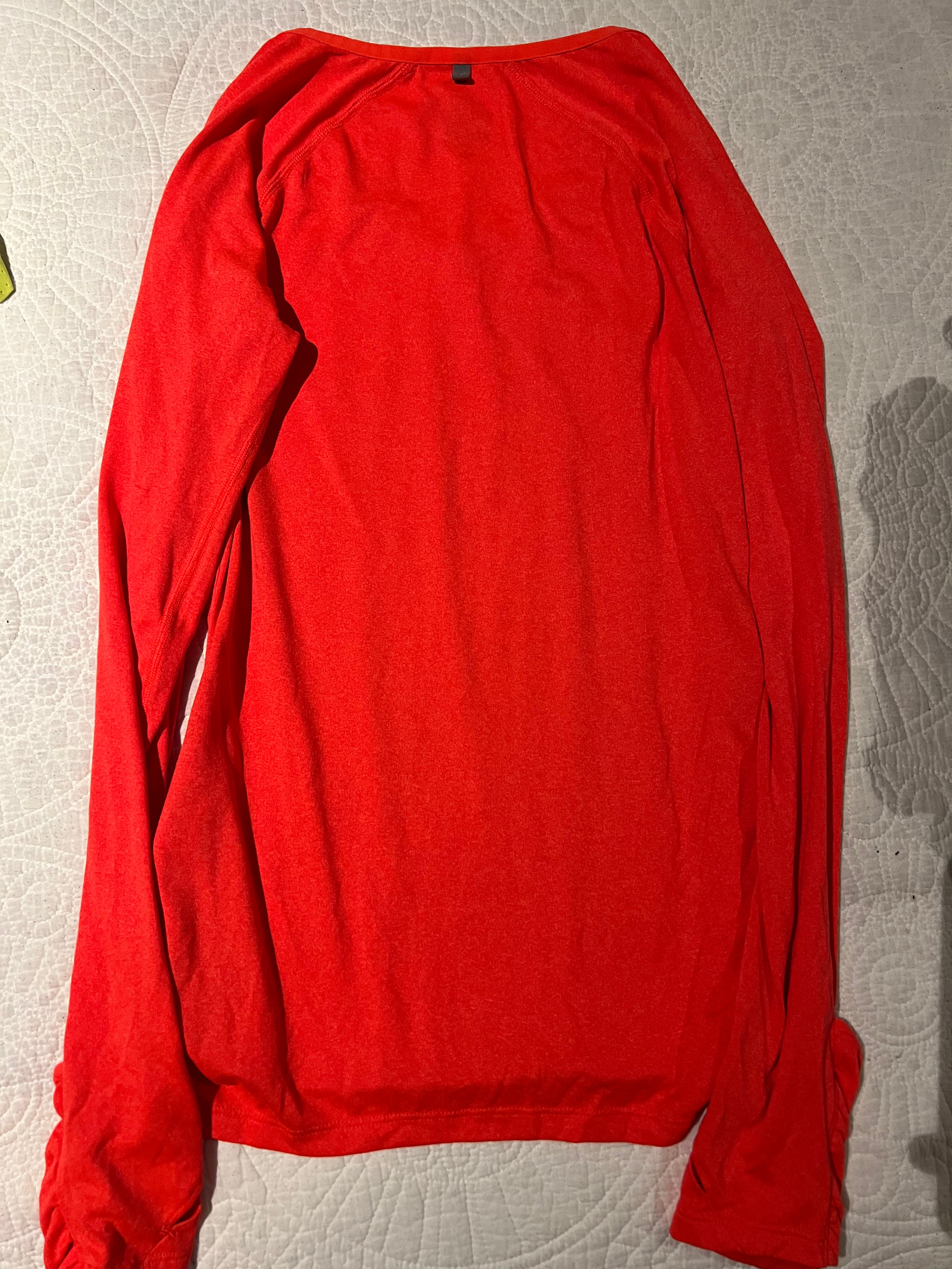 Red Nike long sleeve top