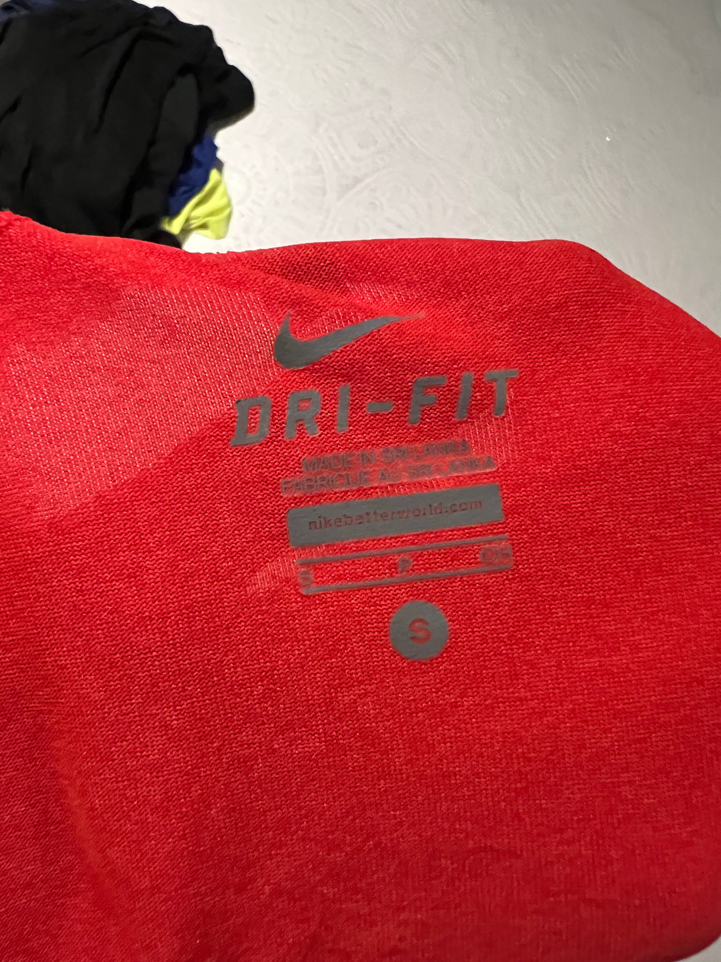 Red Nike long sleeve top