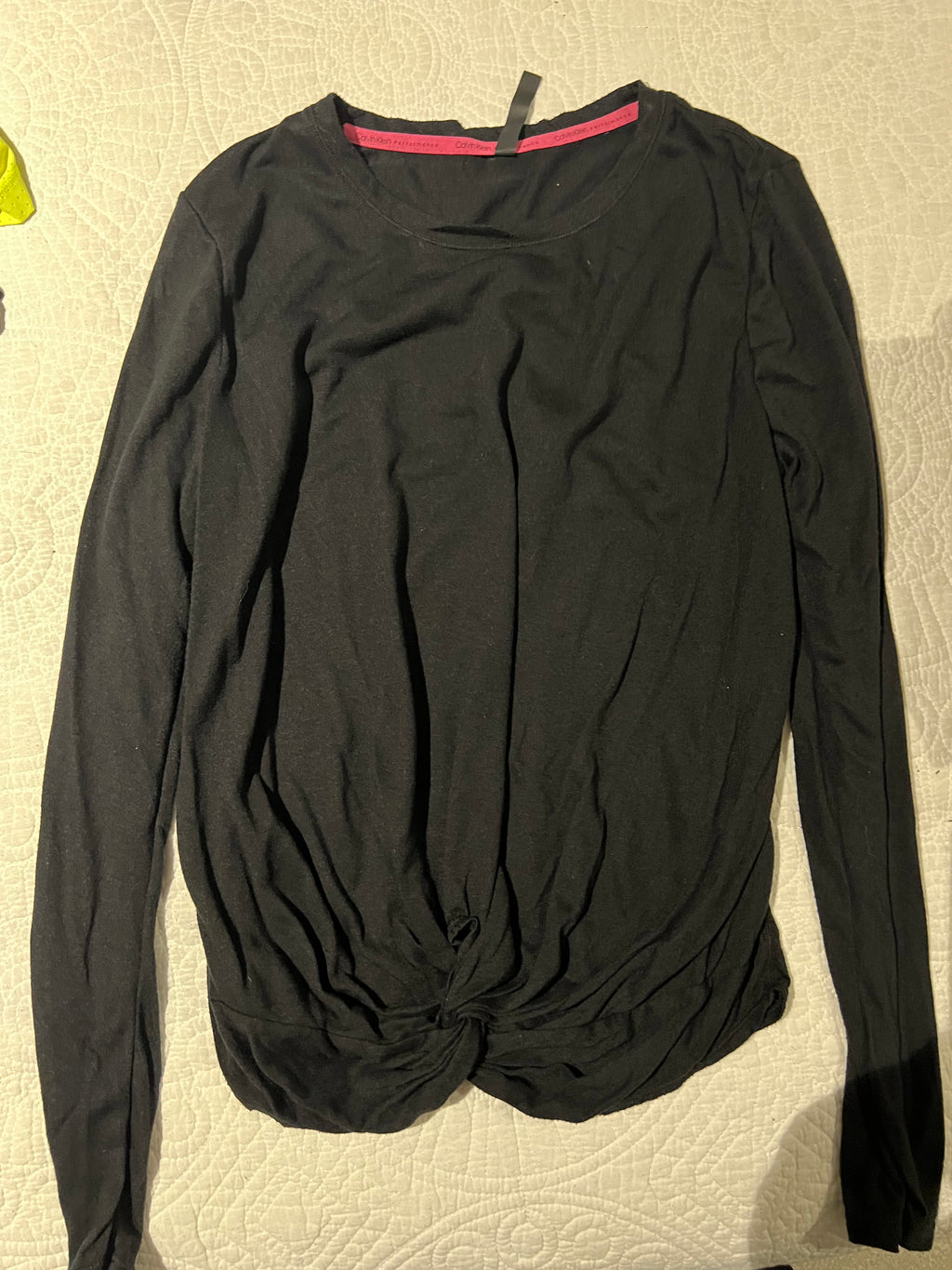 Black Calvin Klein long sleeve top