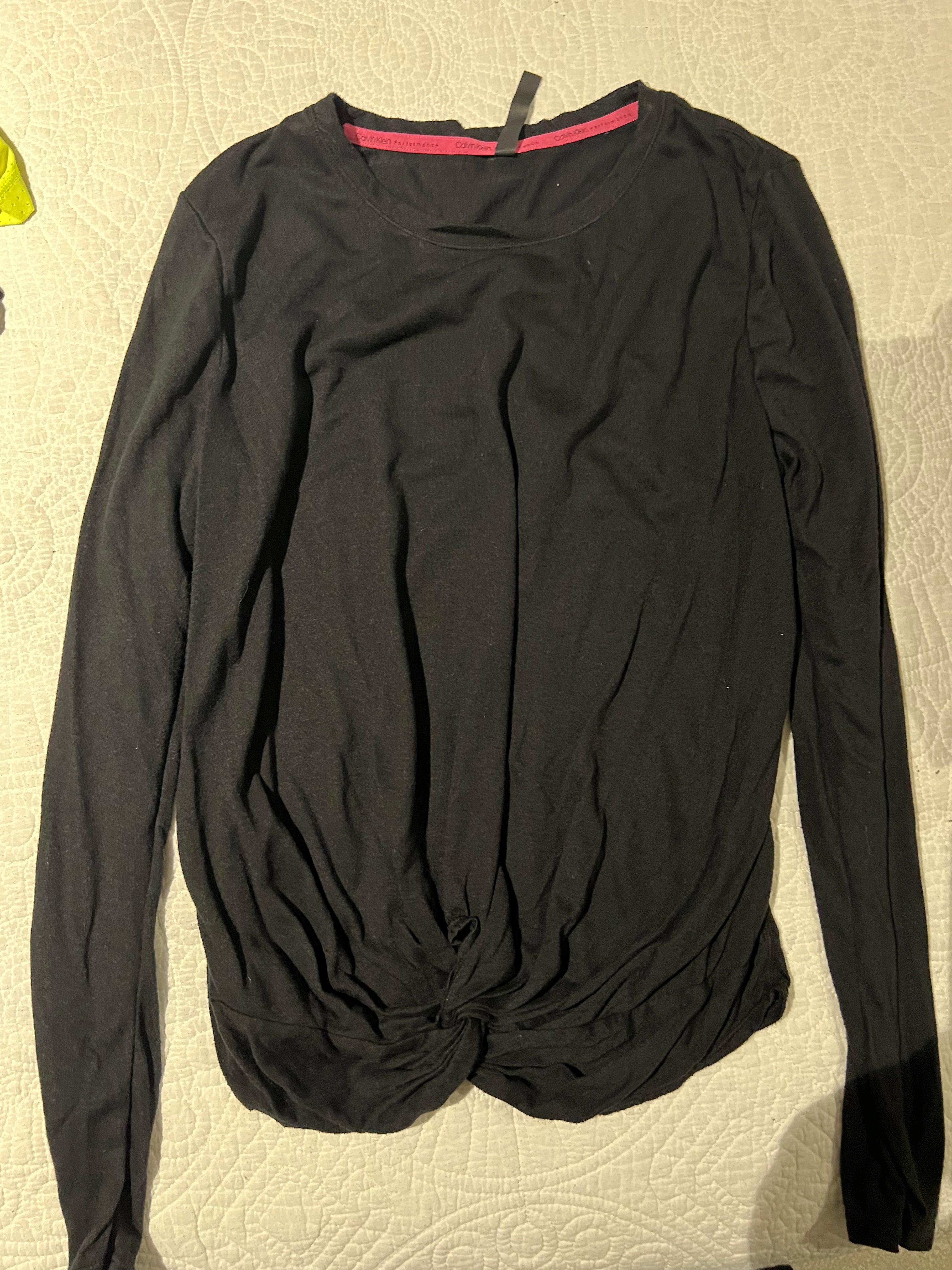 Black Calvin Klein long sleeve top