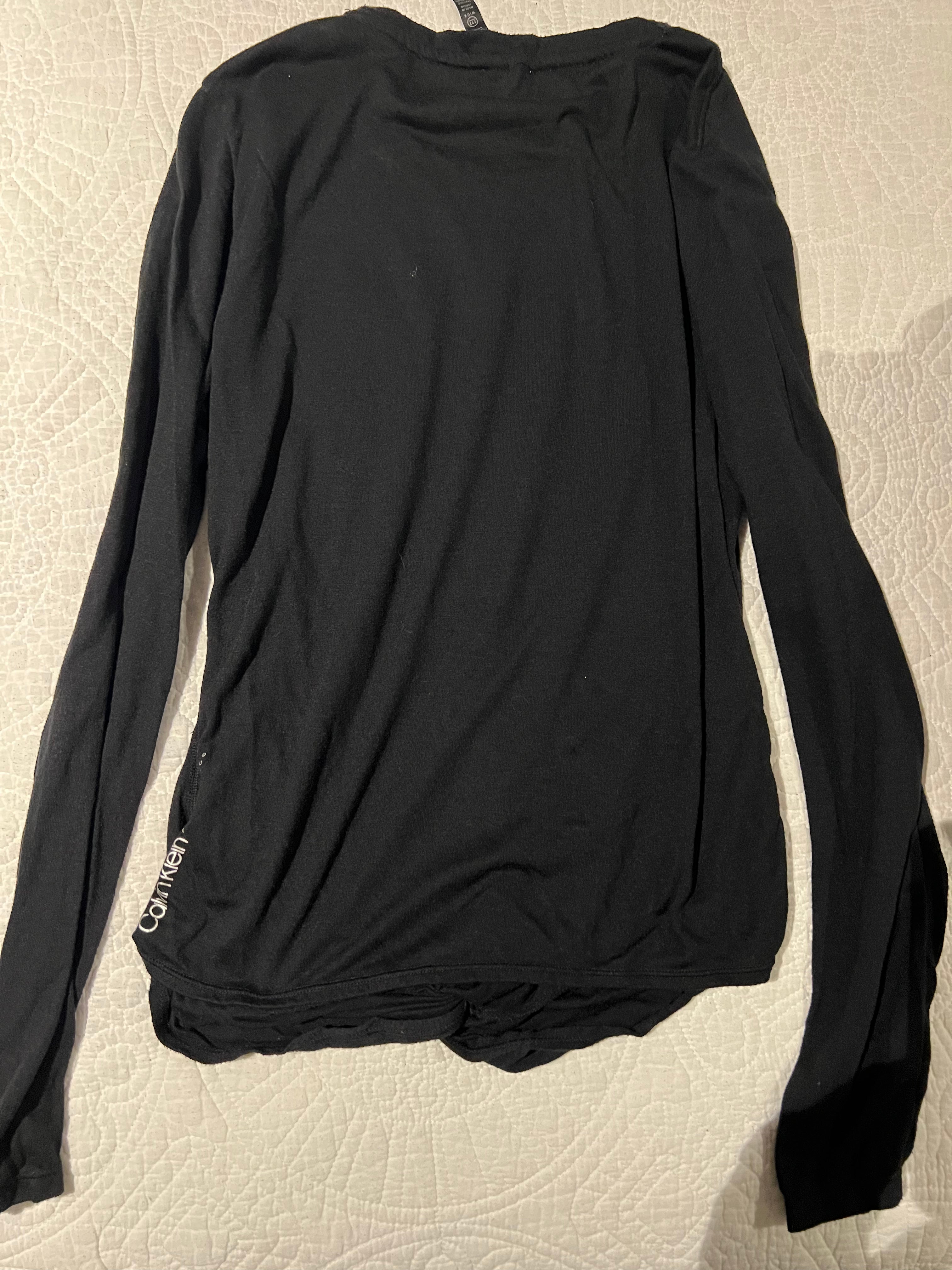 Black Calvin Klein long sleeve top