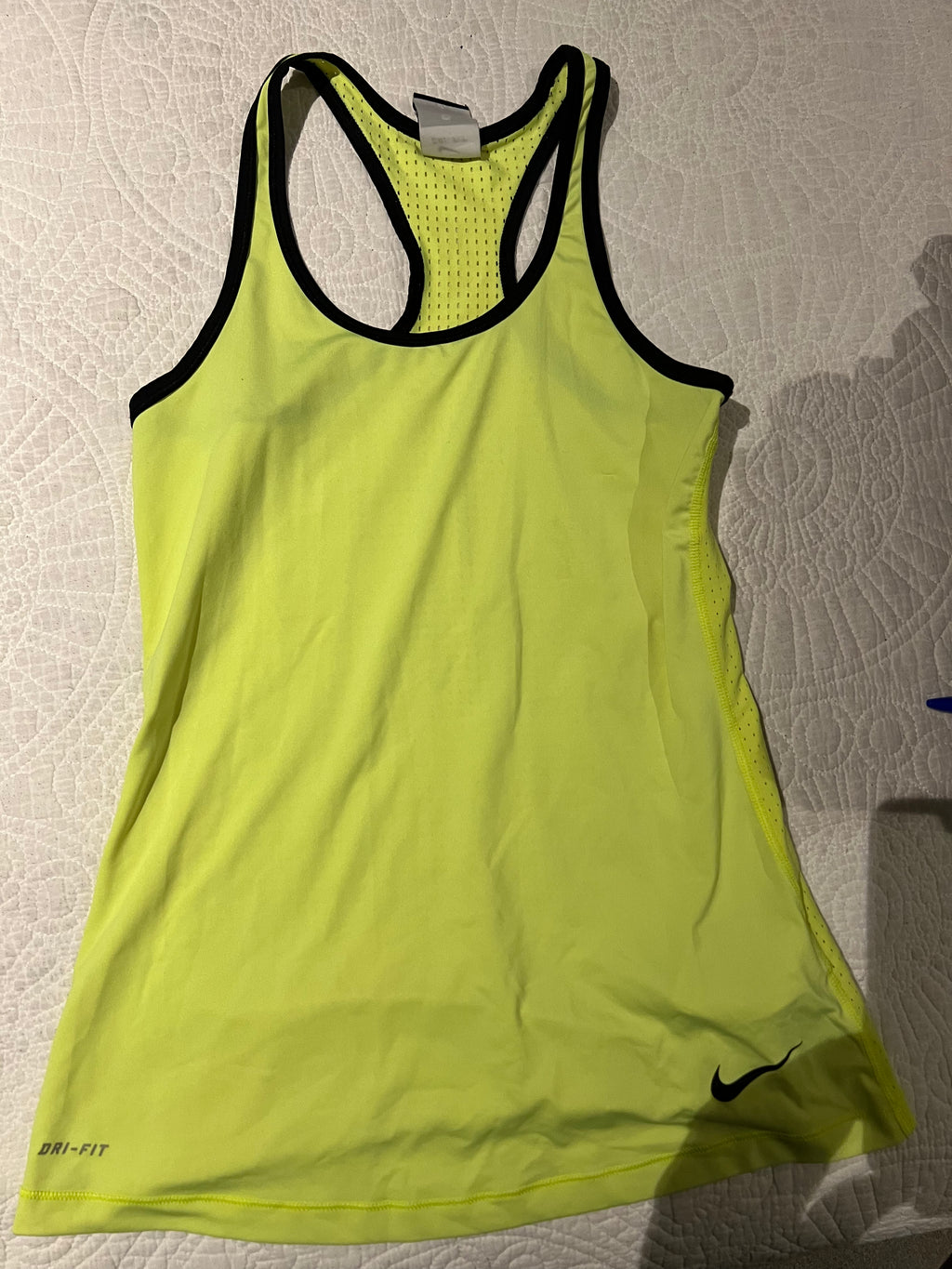 Yellow Nike vest top