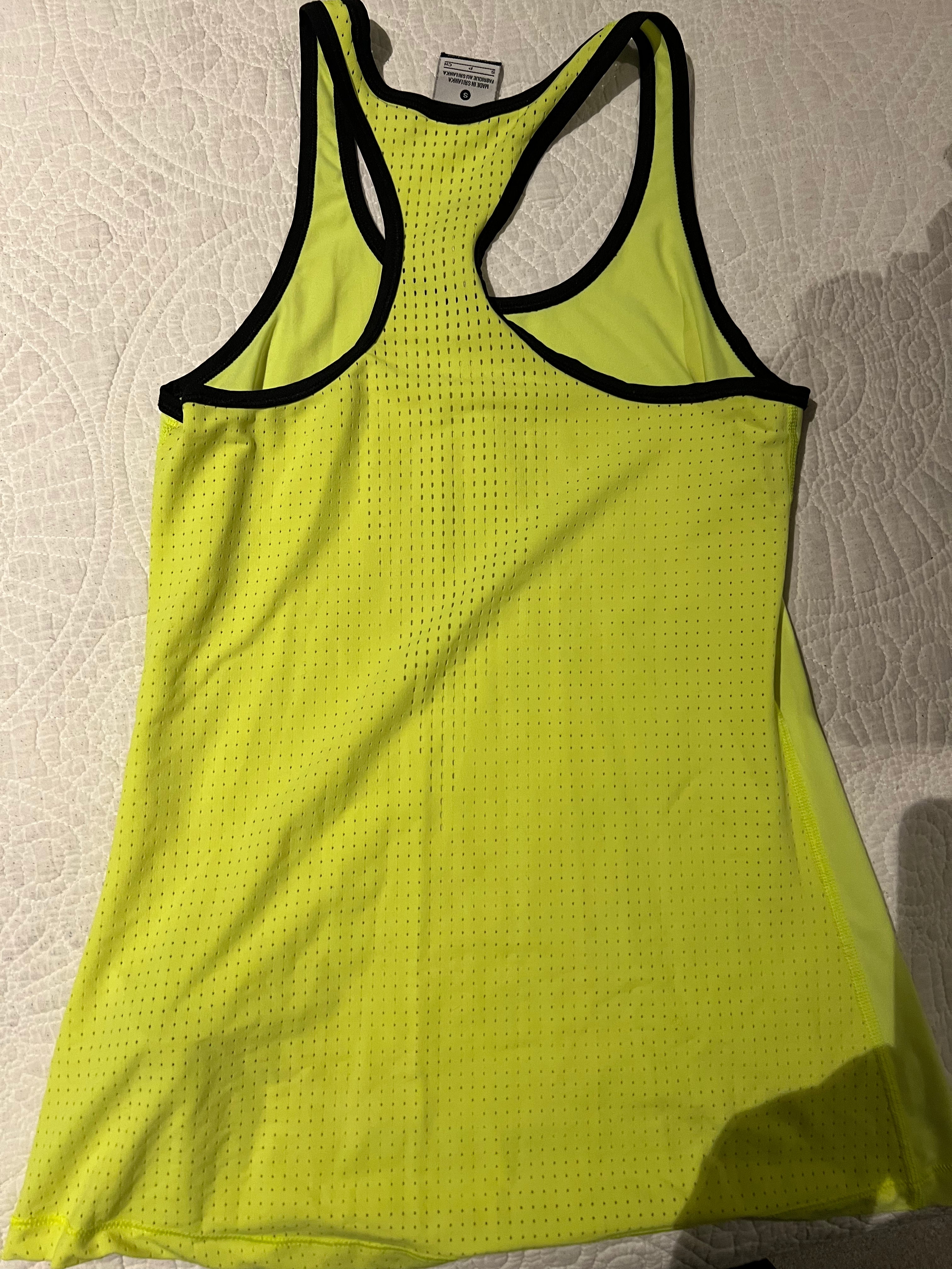 Yellow Nike vest top