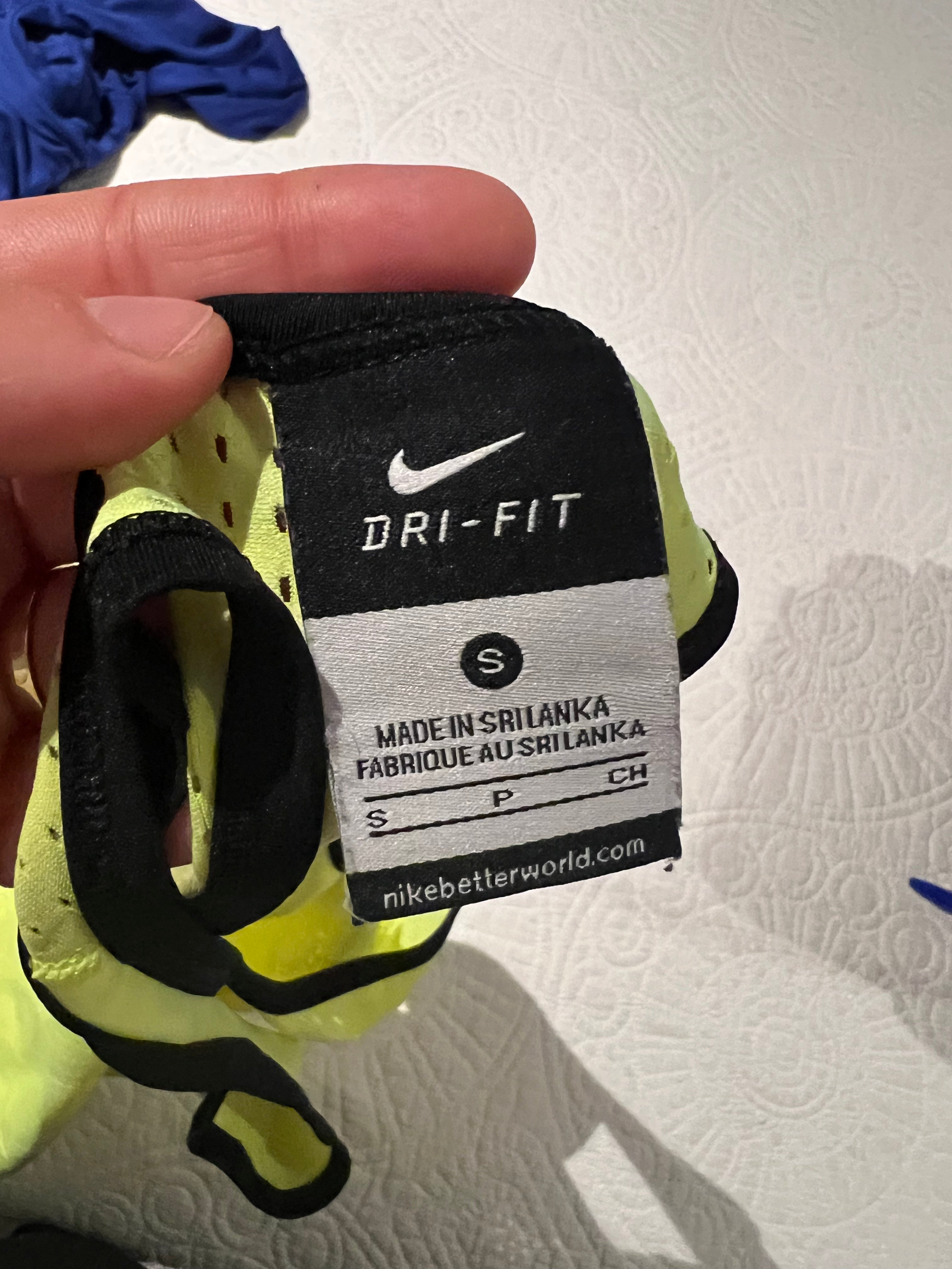 Yellow Nike vest top