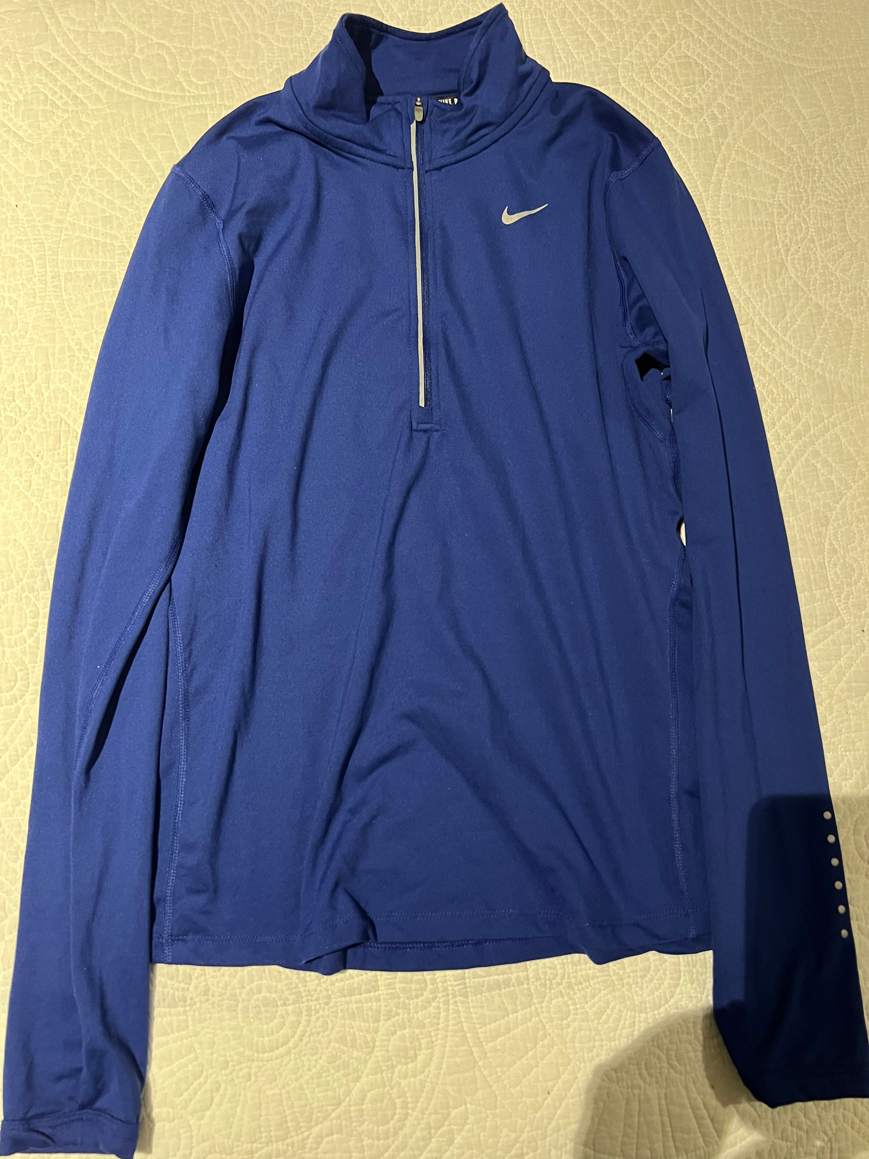 Blue Nike 1/4 zip top
