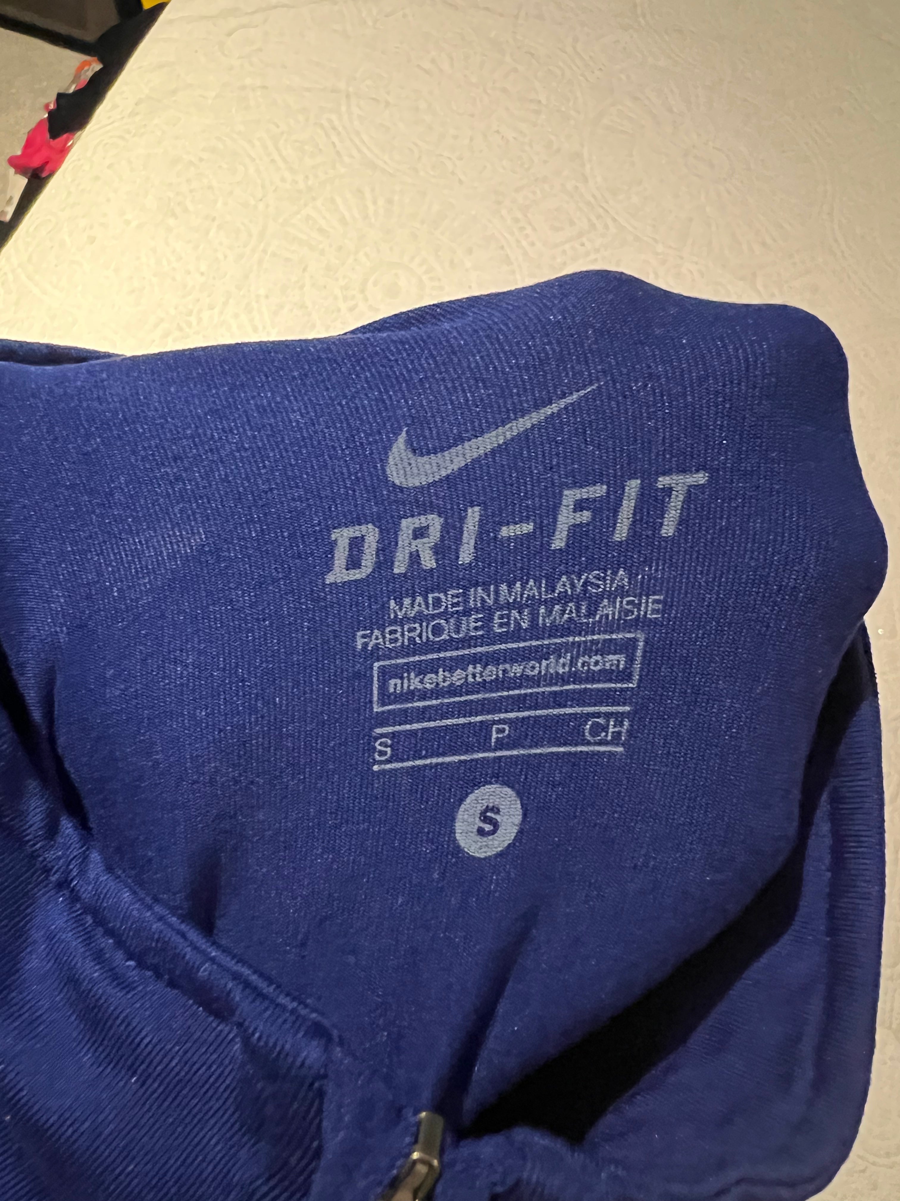Blue Nike 1/4 zip top