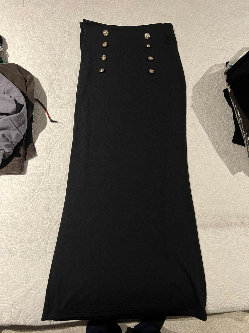 Black maxi skirt