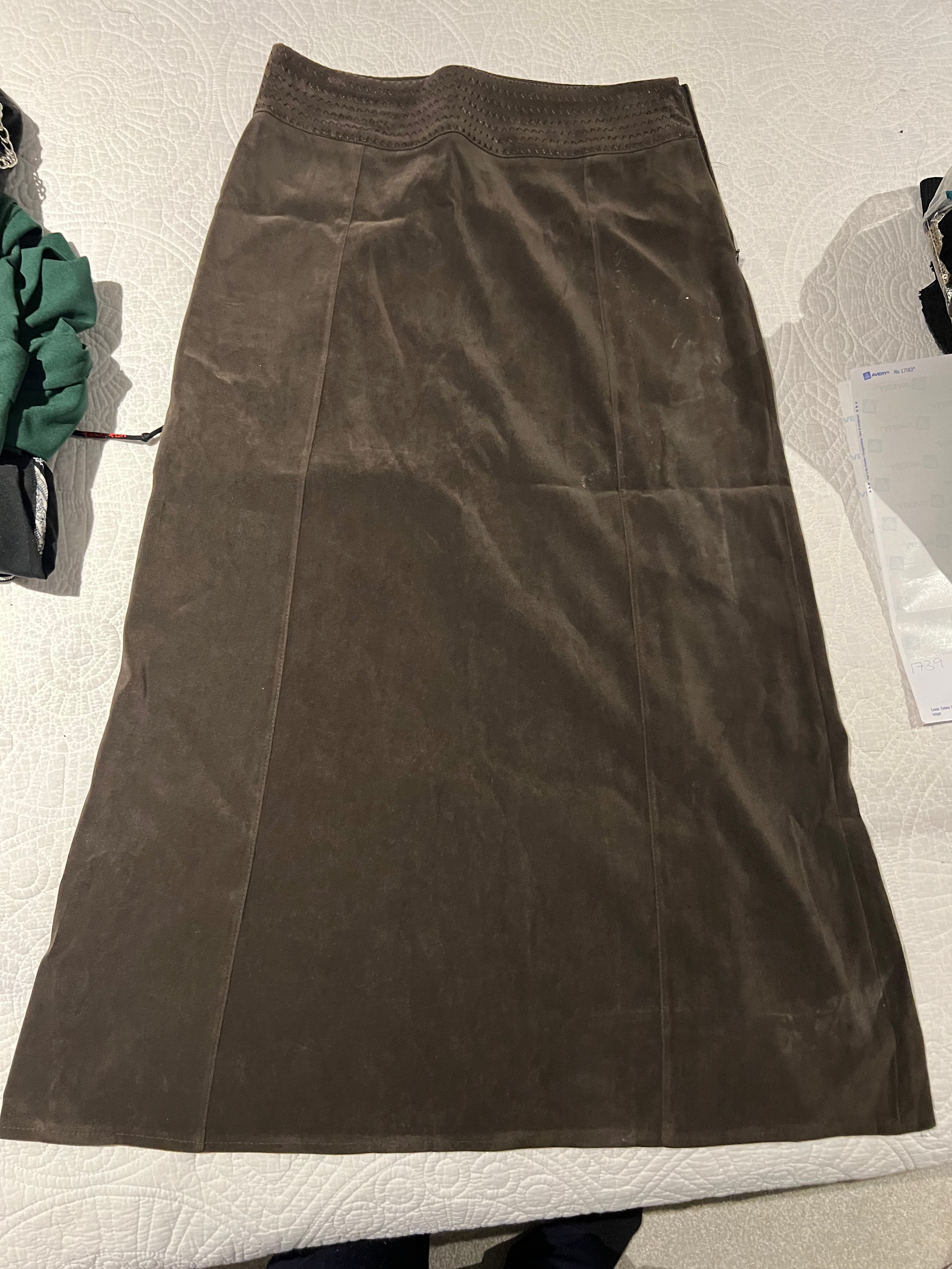 Brown maxi skirt