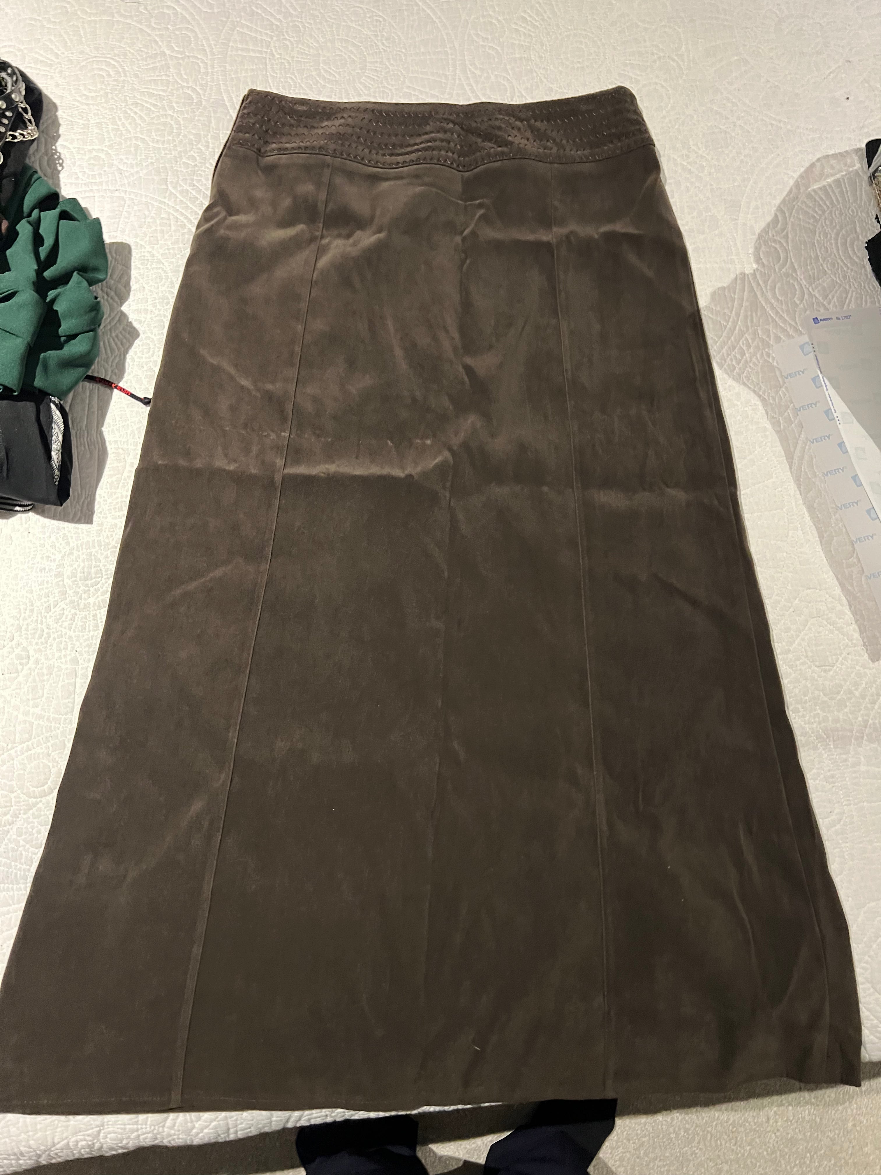 Brown maxi skirt
