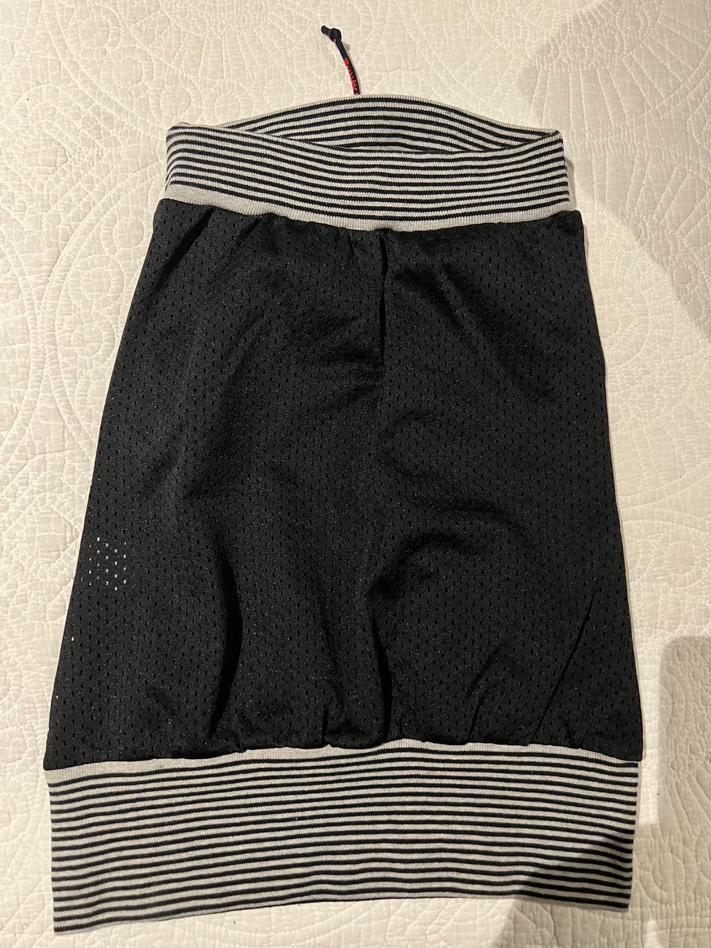 Black punky fish midi skirt