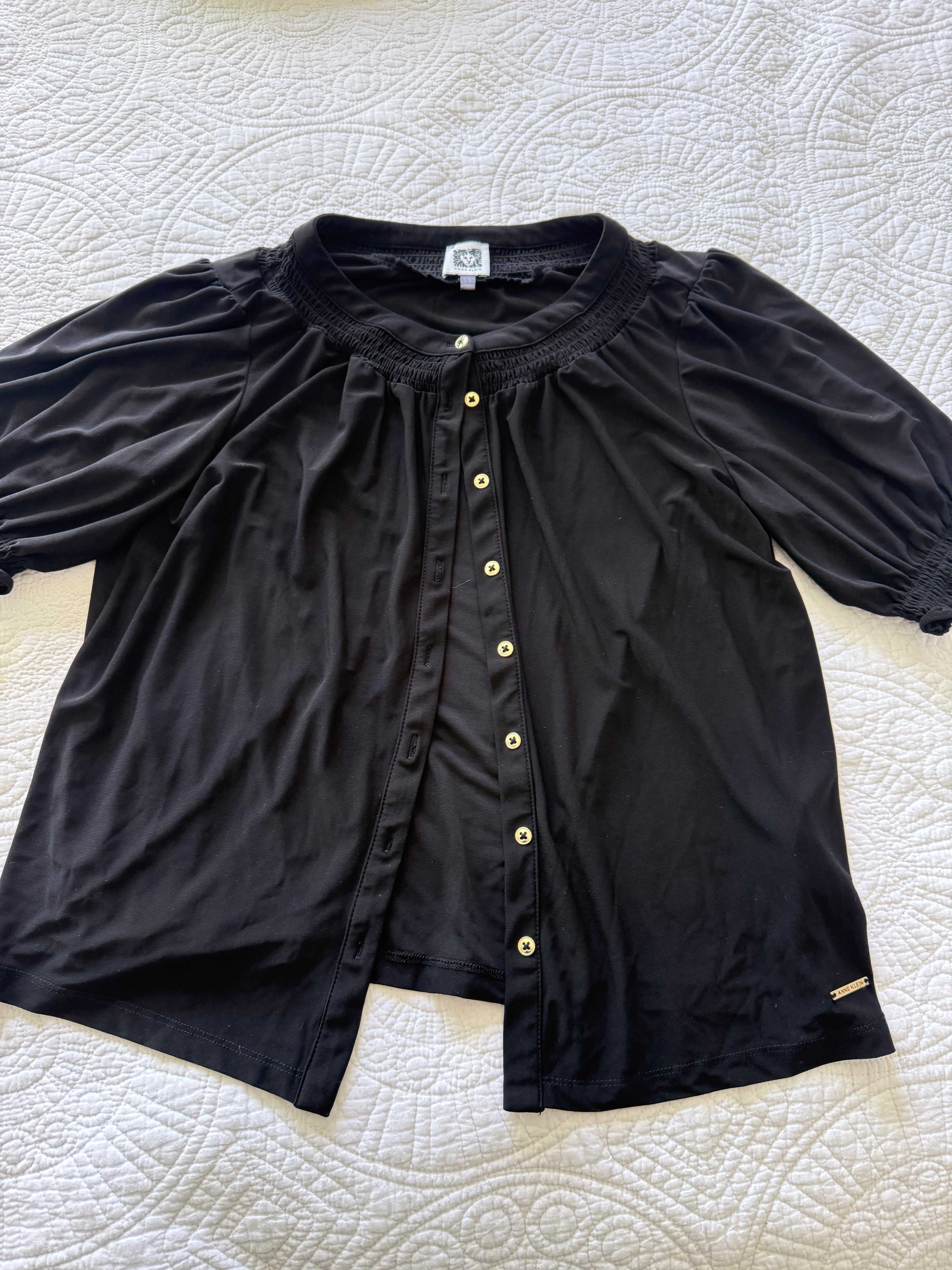 Anne Klein black shirt