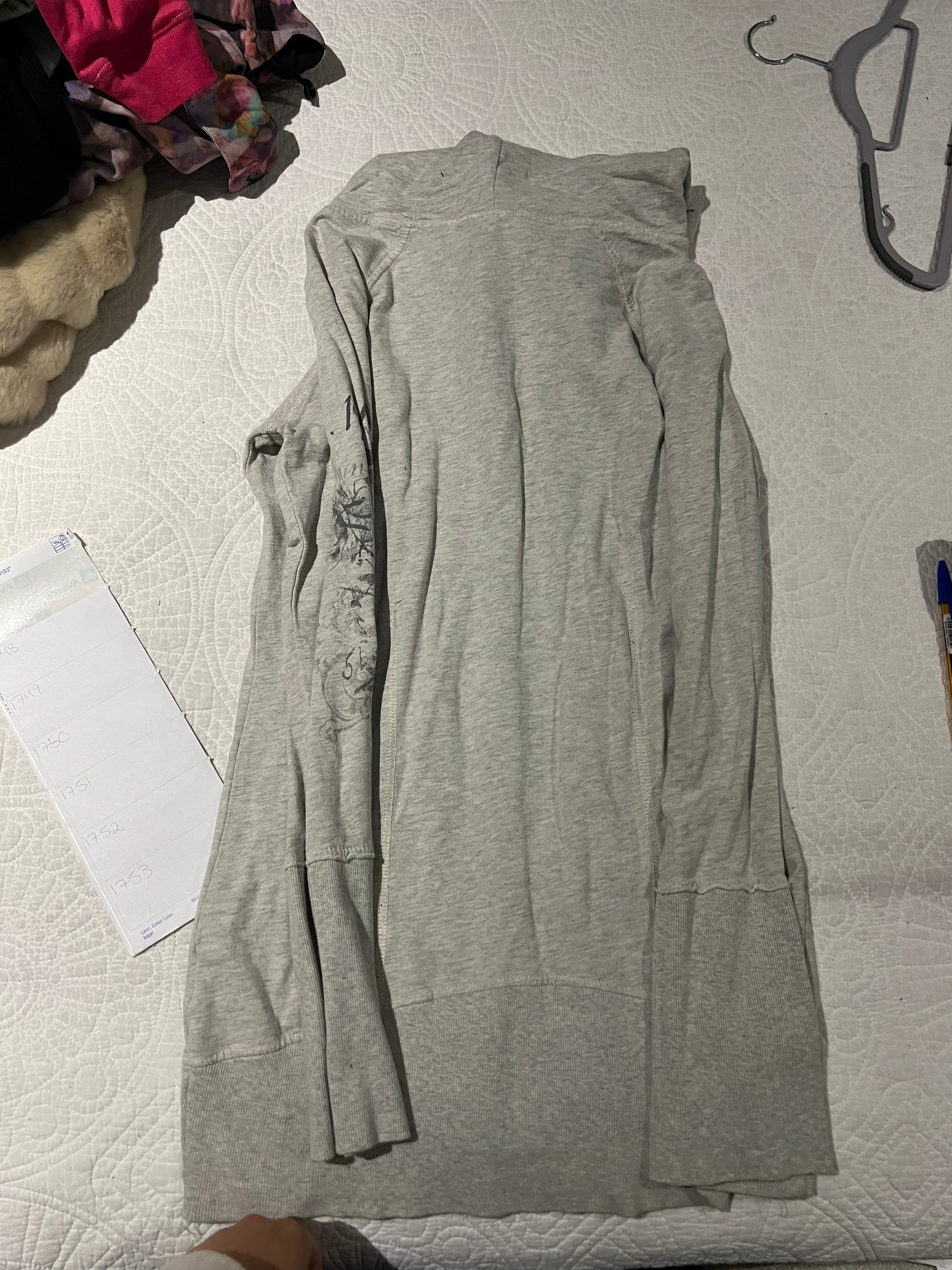 Firetrap grey long hoodie