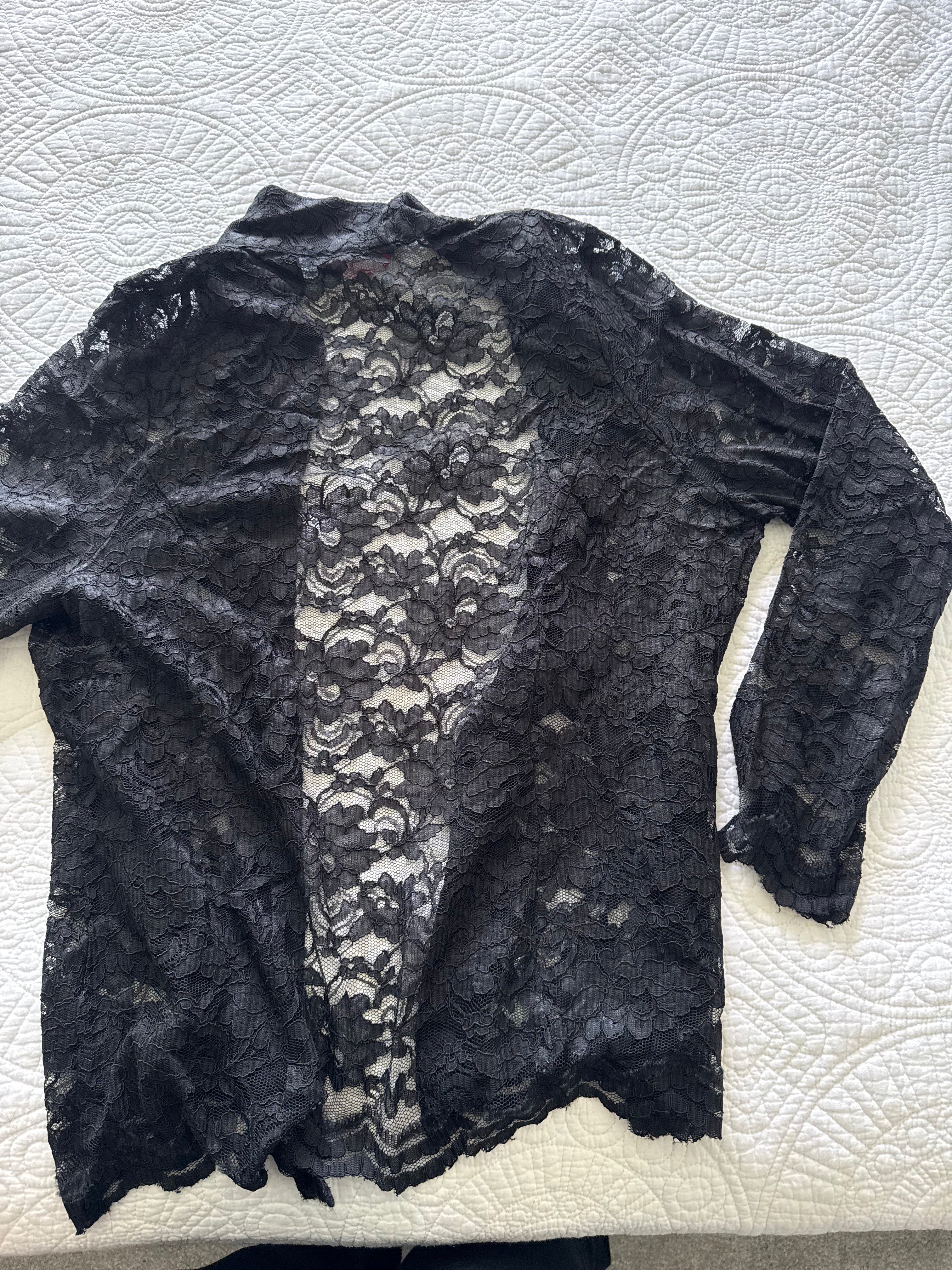 Black lace shirt