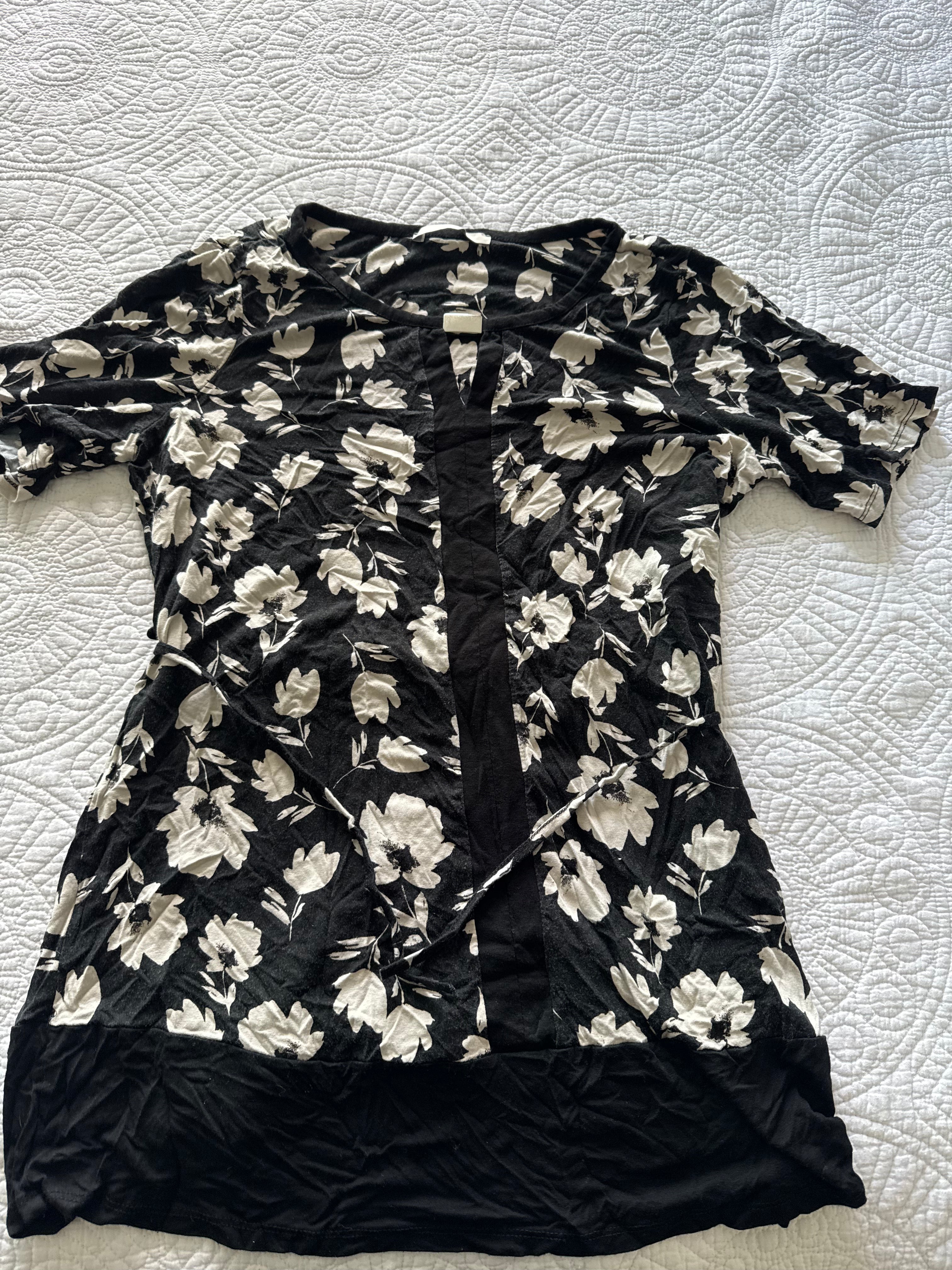 George black print top