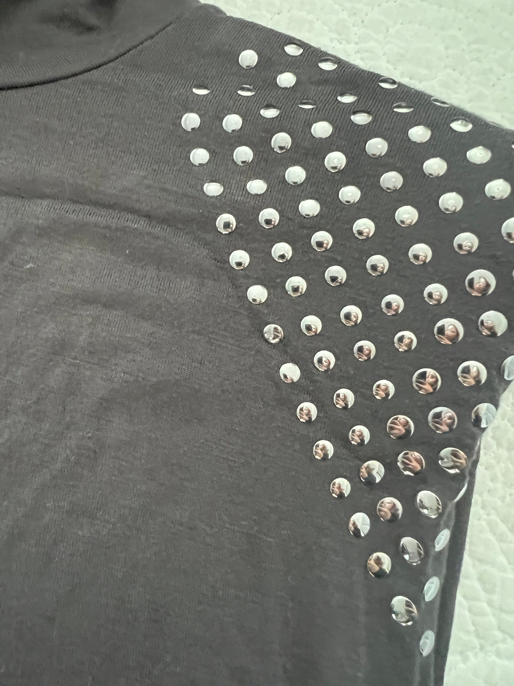 Grey turtle neck top