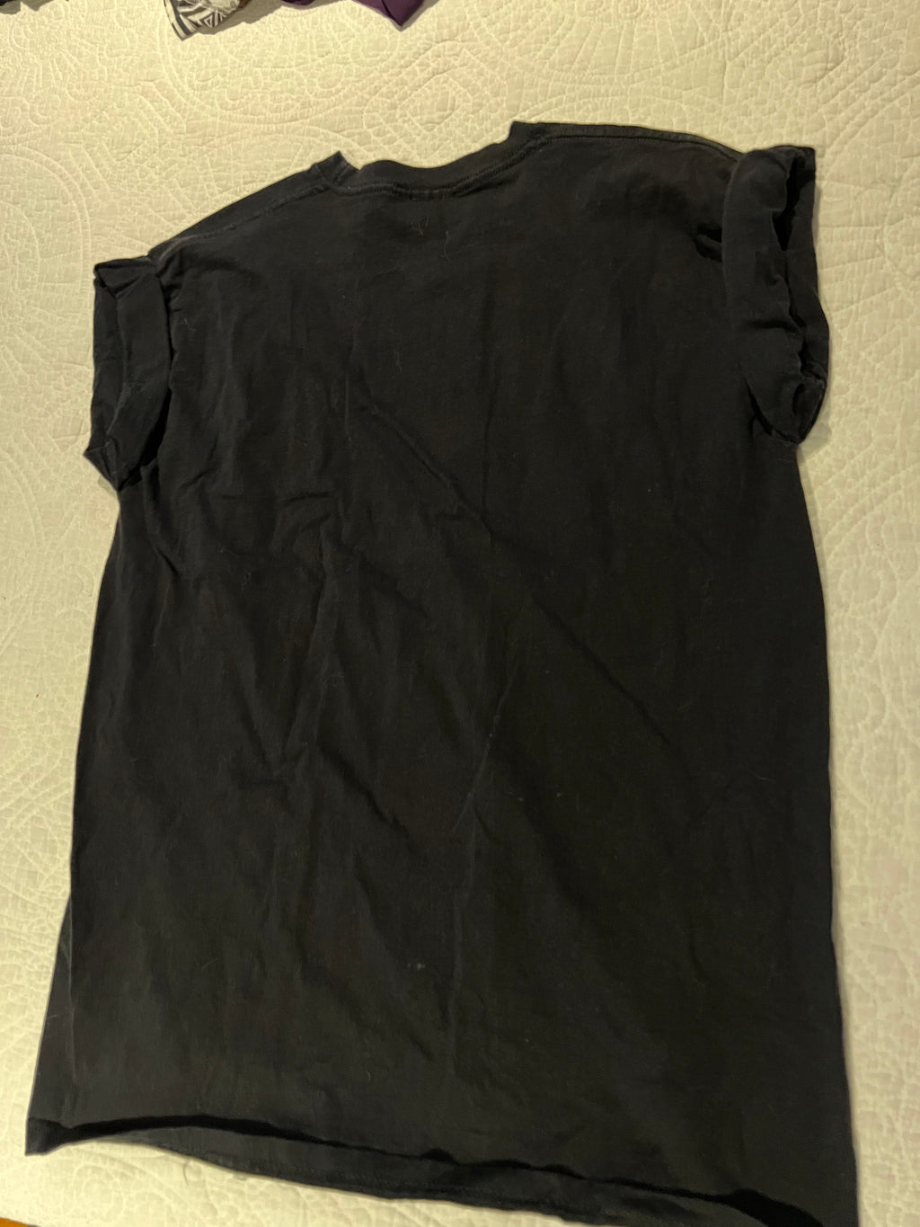 Black short sleeve top