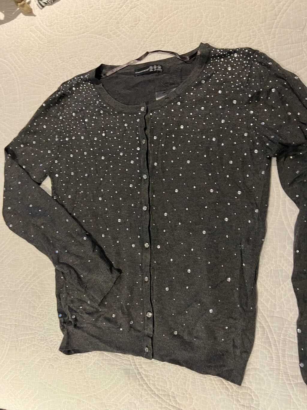 Grey long sleeve cardigan