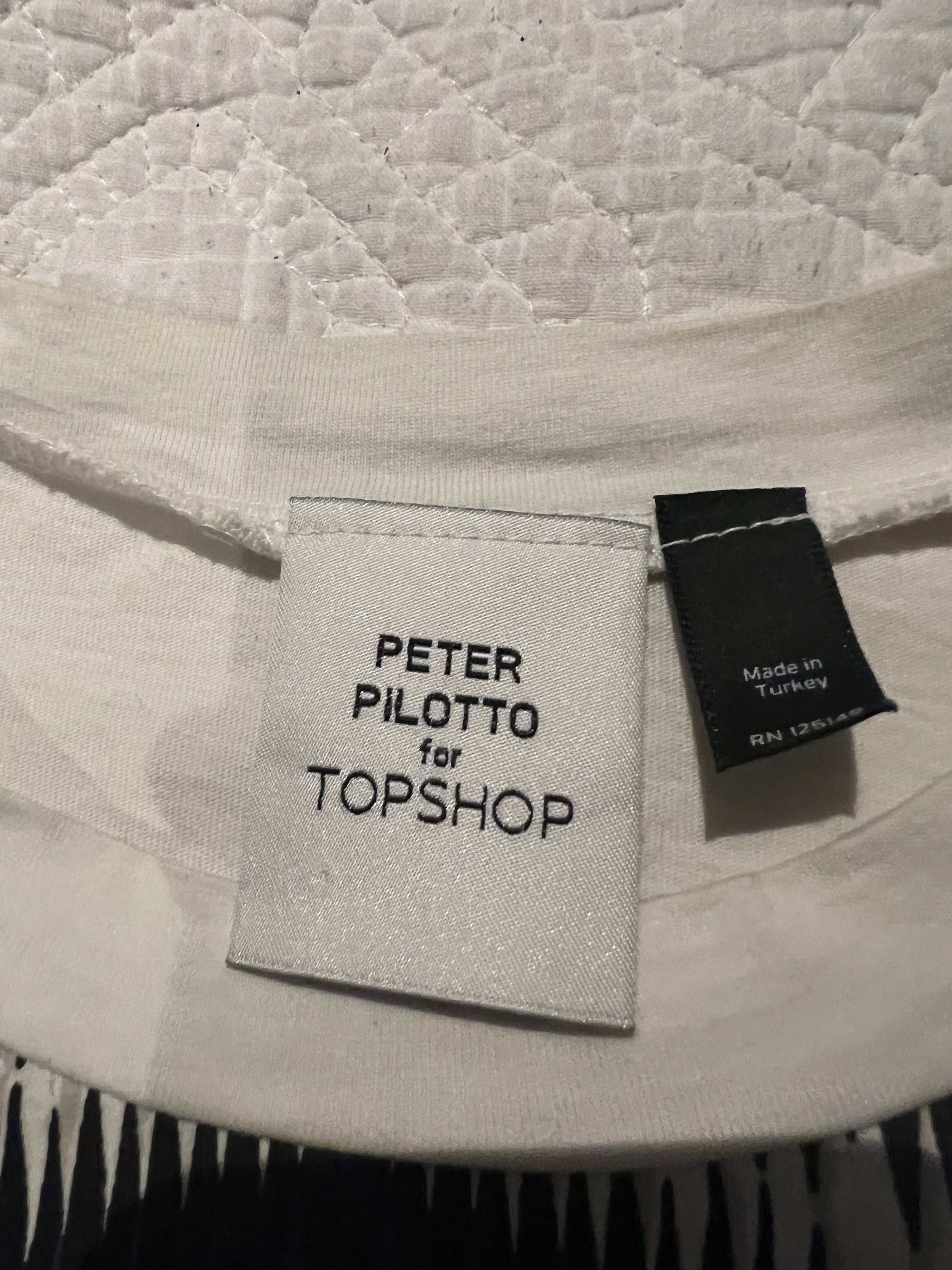 White graphic top