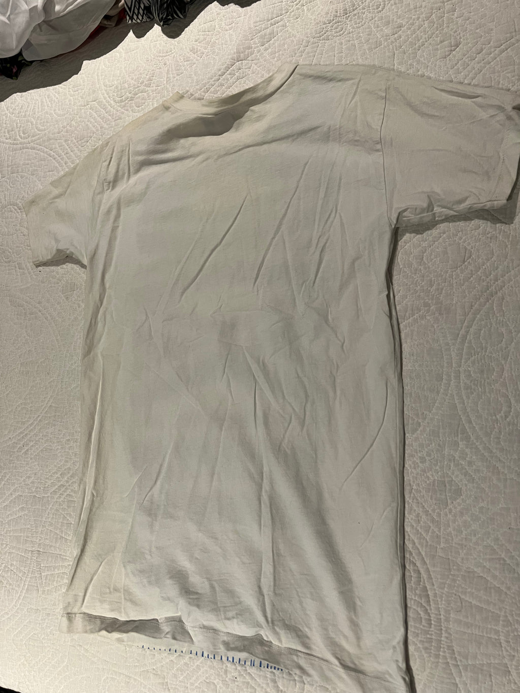 White graphic top